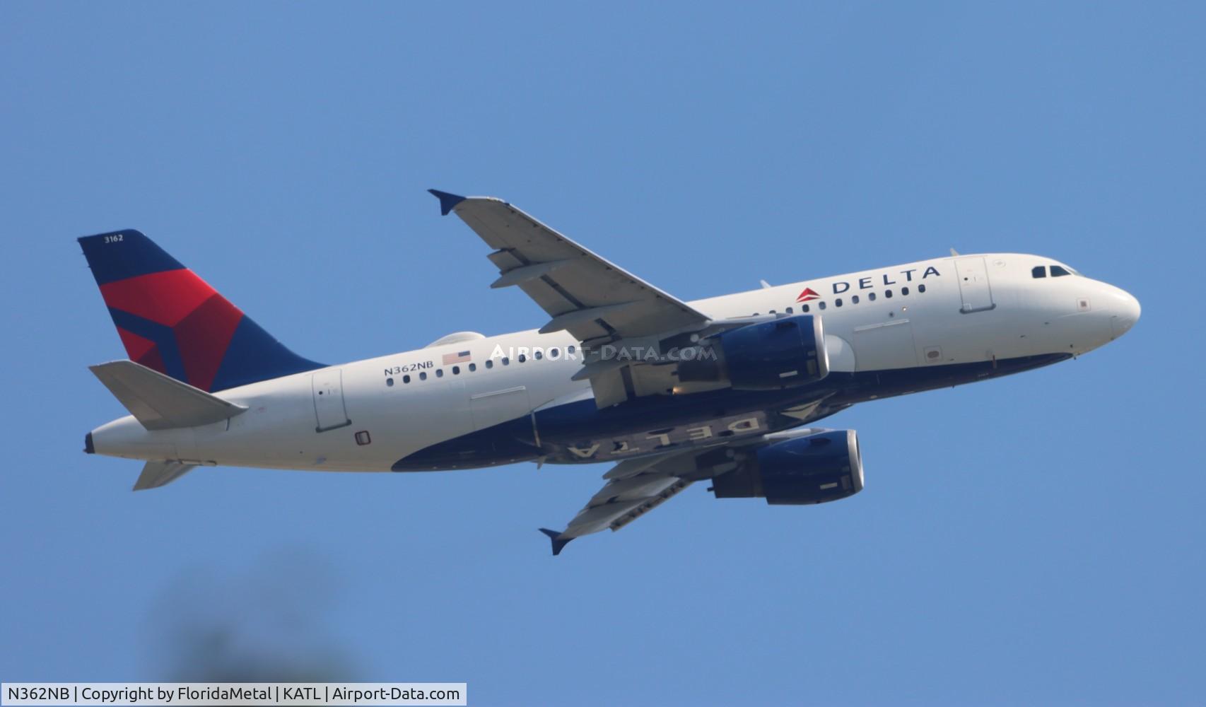 N362NB, 2003 Airbus A319-114 C/N 1982, DAL A319 zx atl-eyw