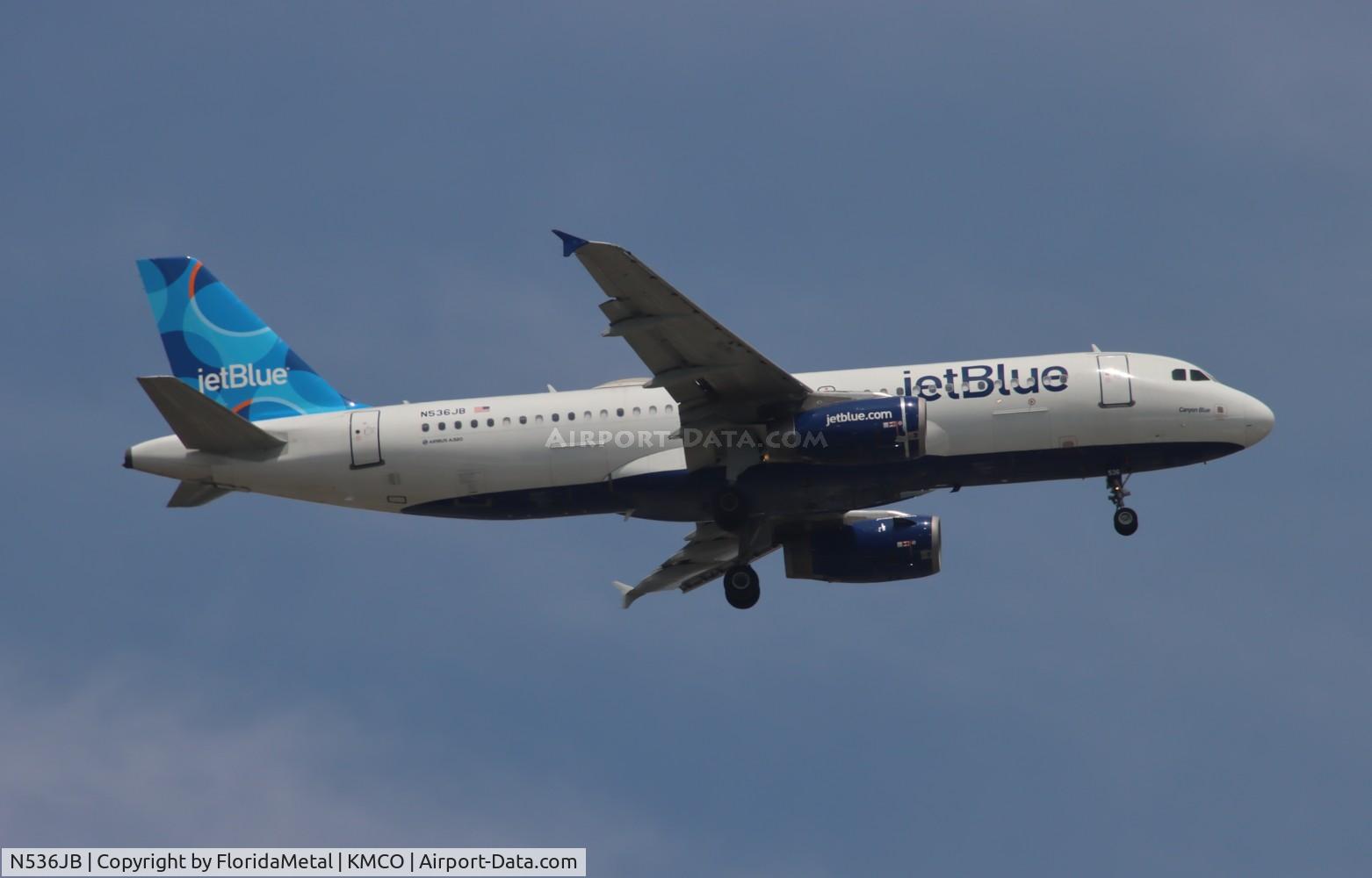 N536JB, 2002 Airbus A320-232 C/N 1784, JBU A320 zx jfk-mco