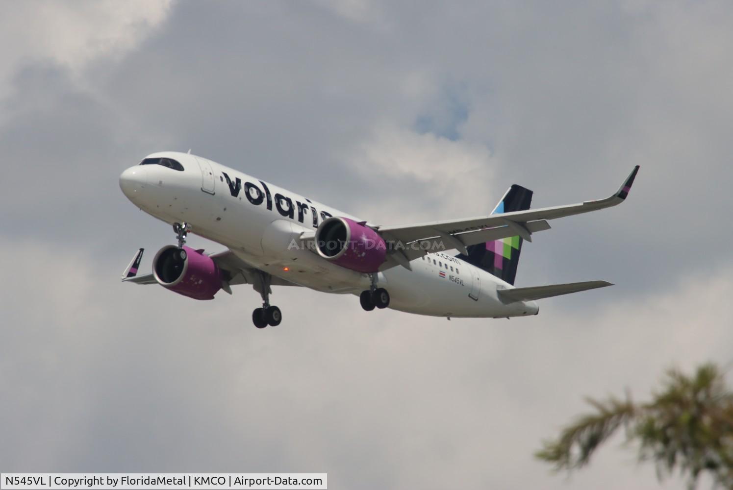 N545VL, 2021 Airbus A320-271N C/N 10495, Volaris Costa Rica A32N zx sjo, mroc-mco