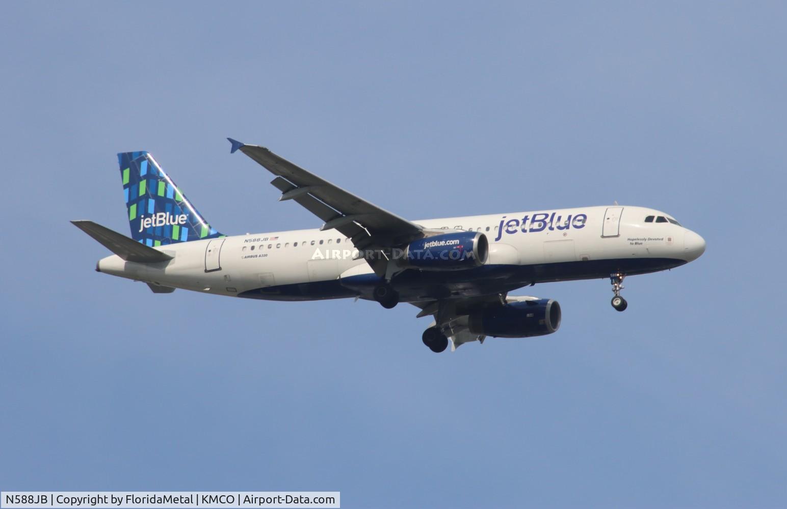 N588JB, 2004 Airbus A320-232 C/N 2201, JBU A320 zx hpn-mco