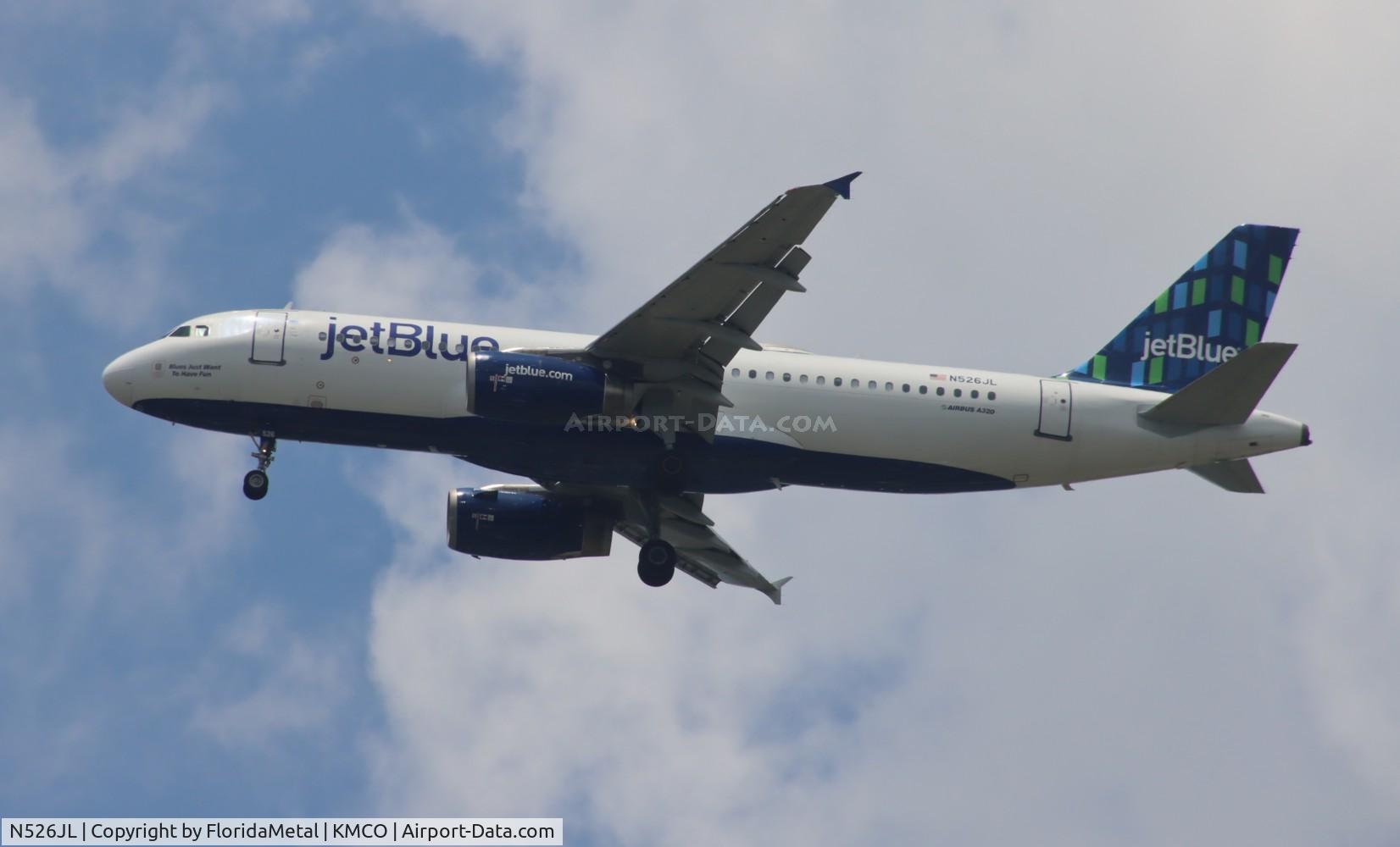 N526JL, 2001 Airbus A320-232 C/N 1546, JBU A320 zx lga-mco