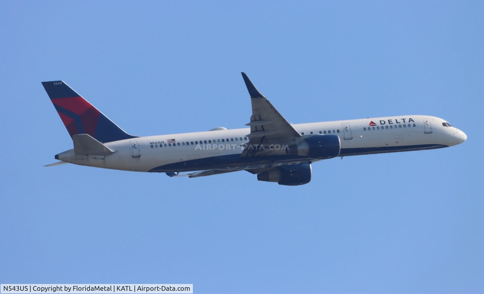N543US, 1996 Boeing 757-251 C/N 26490, DAL 752 zx atl-bog,skbo