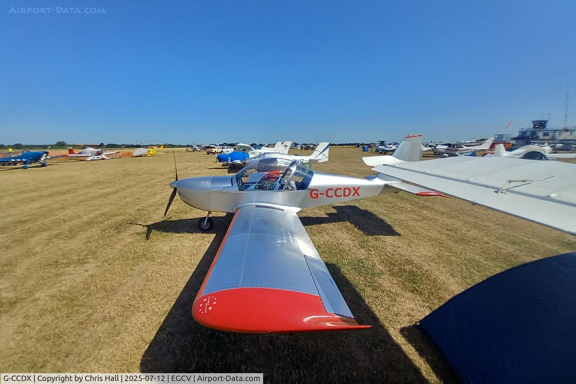 G-CCDX, 2003 Aerotechnik EV-97 Eurostar C/N PFA 315-14013, Sleapkosh 2025