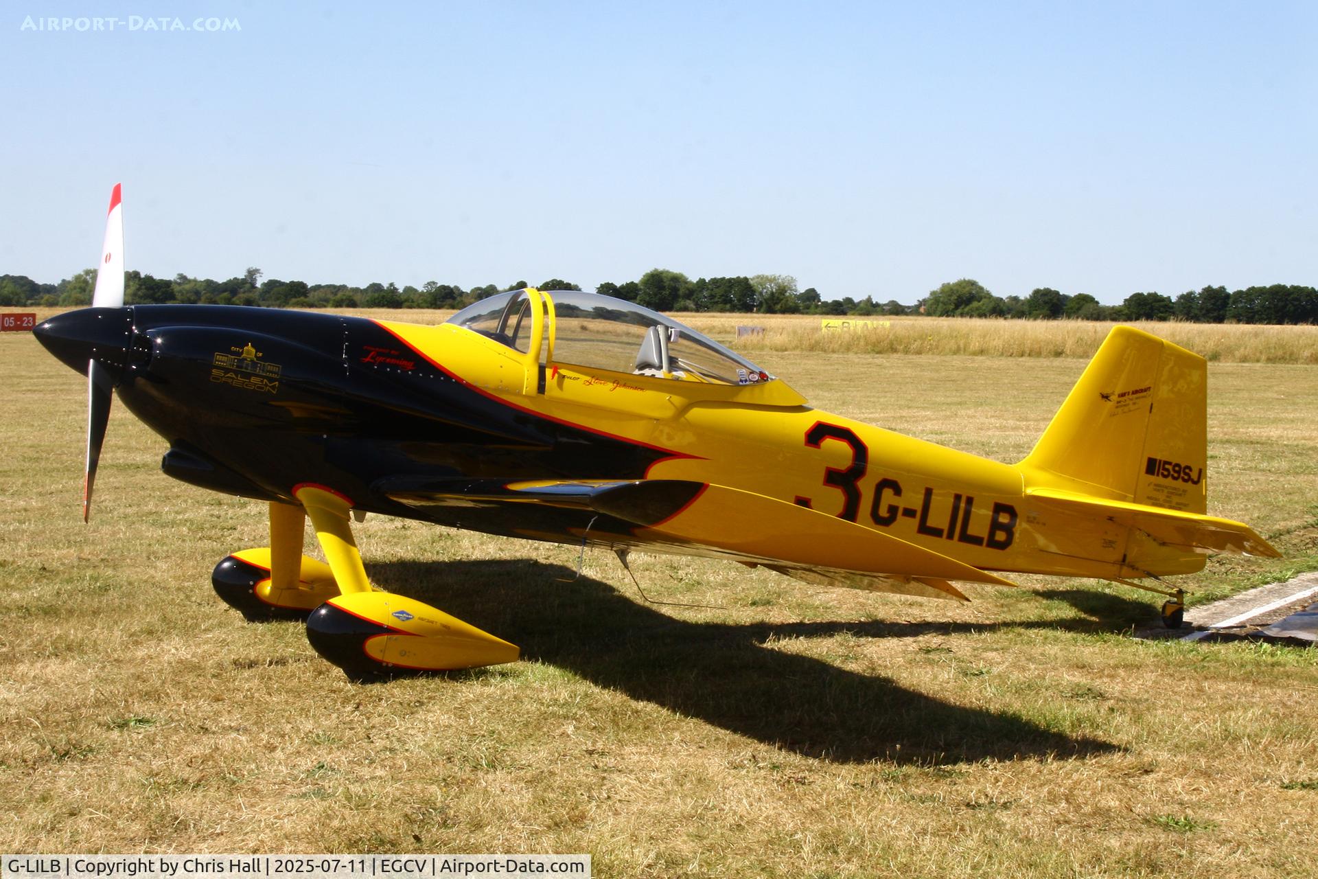 G-LILB, 2007 Vans RV-3B C/N 10159, Sleapkosh 2025