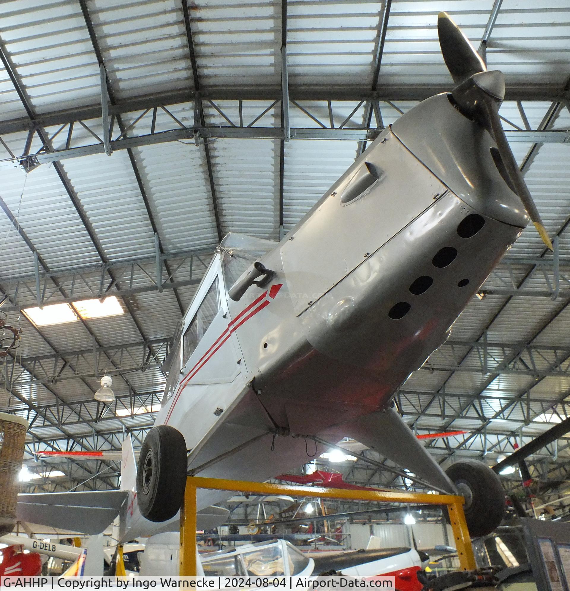 G-AHHP, 1946 Auster J-1N Alpha C/N 2019, Auster J-1N Alpha (minus wings) at the Aeroventure South Yorkshire Aircraft Museum, Doncaster