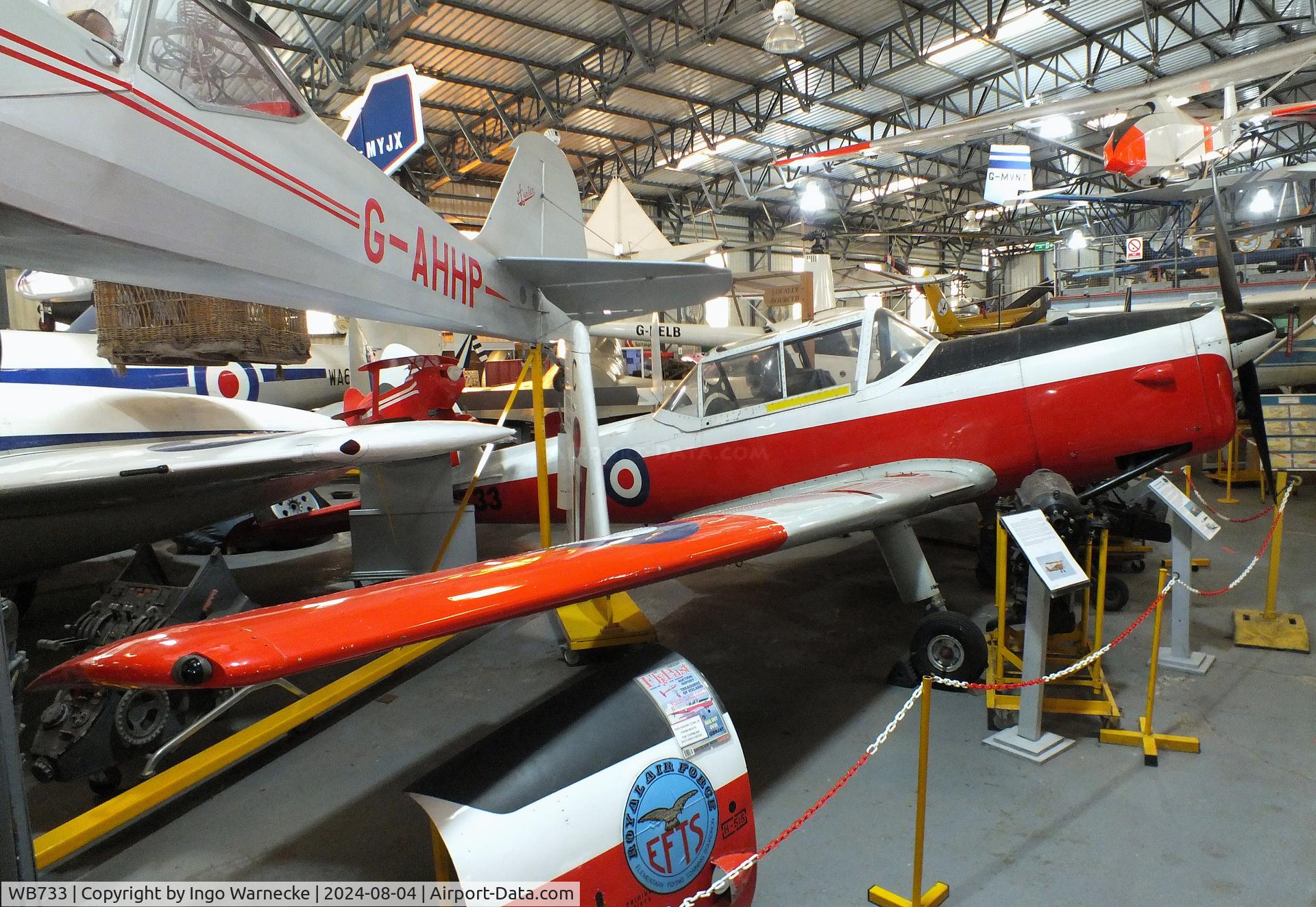 WB733, 1950 De Havilland DHC-1 Chipmunk T.10 C/N C1/0182, De Havilland Canada DHC-1 Chipmunk T10 at the Aeroventure South Yorkshire Aircraft Museum, Doncaster
