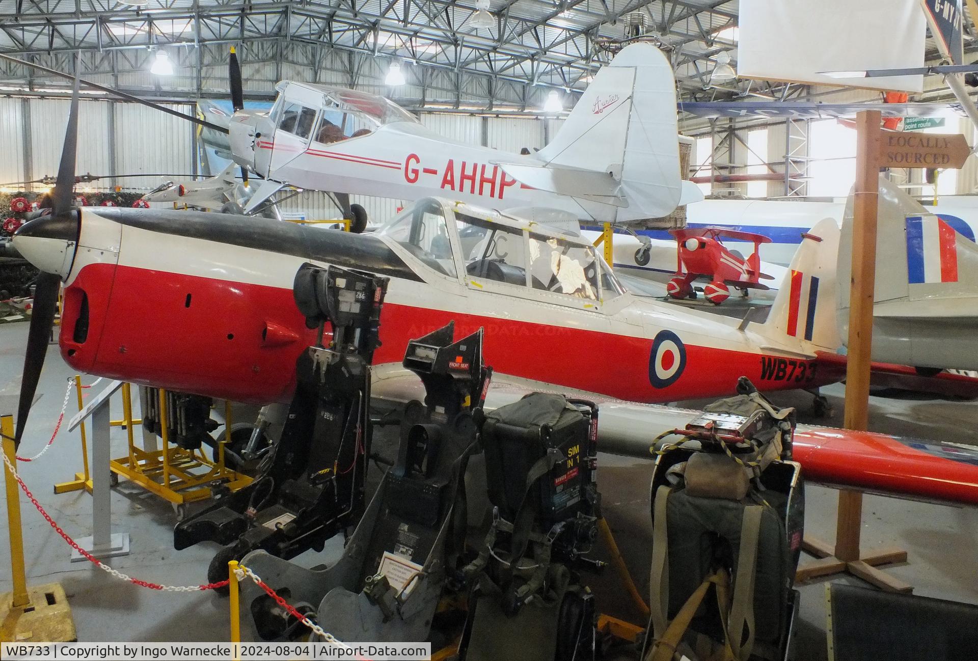 WB733, 1950 De Havilland DHC-1 Chipmunk T.10 C/N C1/0182, De Havilland Canada DHC-1 Chipmunk T10 at the Aeroventure South Yorkshire Aircraft Museum, Doncaster