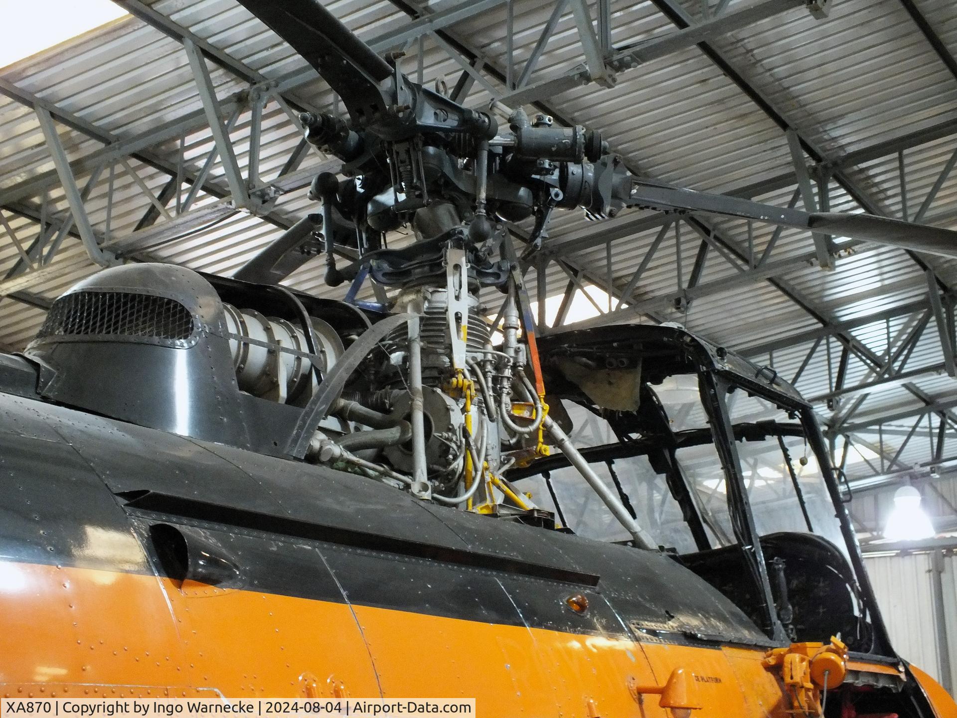 XA870, 1954 Westland Whirlwind HAR.1 C/N WA16, Westland Whirlwind HAR1 at the Aeroventure South Yorkshire Aircraft Museum, Doncaster