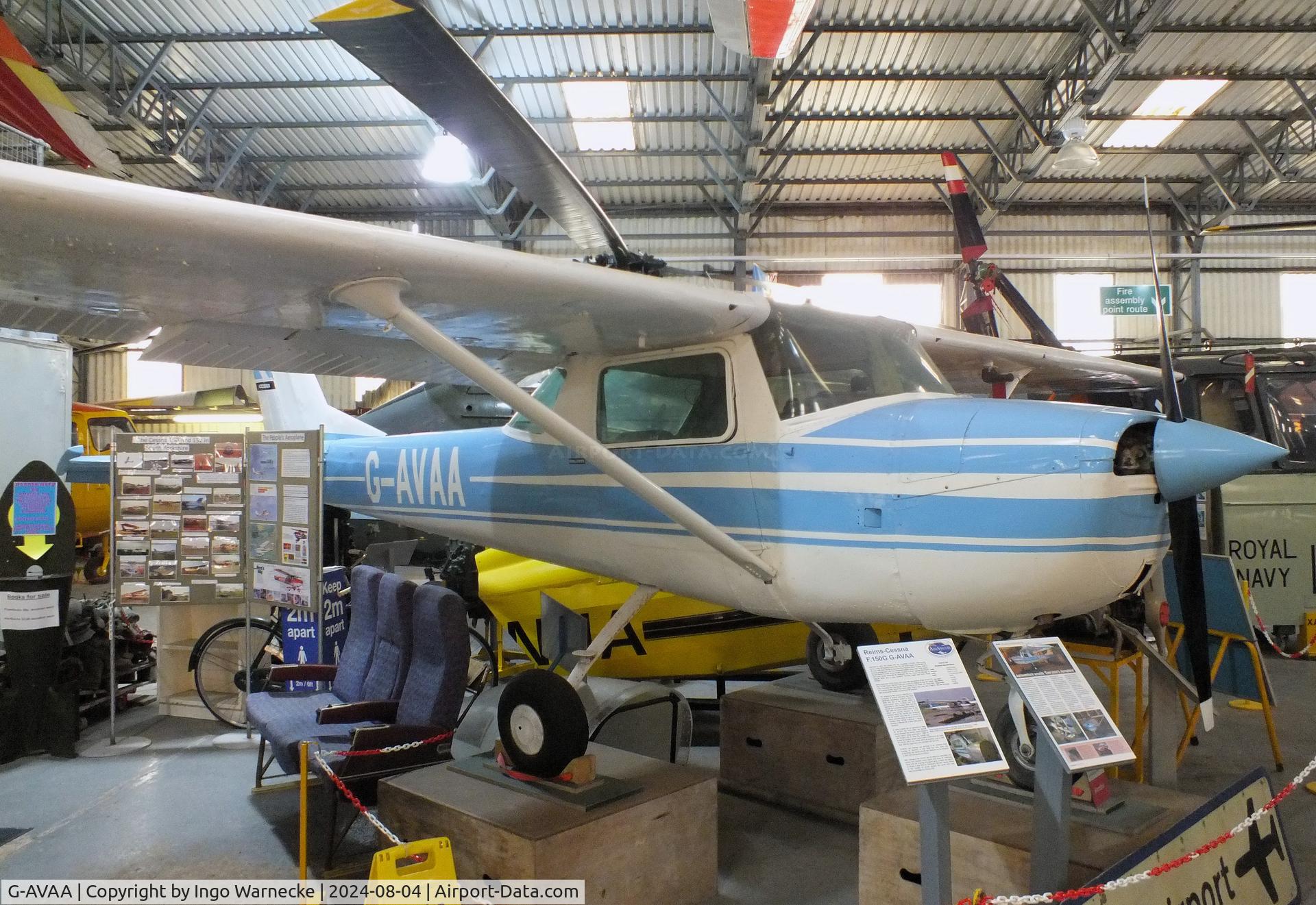 G-AVAA, 1967 Reims F150G C/N 0164, Cessna (Reims) F150G at the Aeroventure South Yorkshire Aircraft Museum, Doncaster