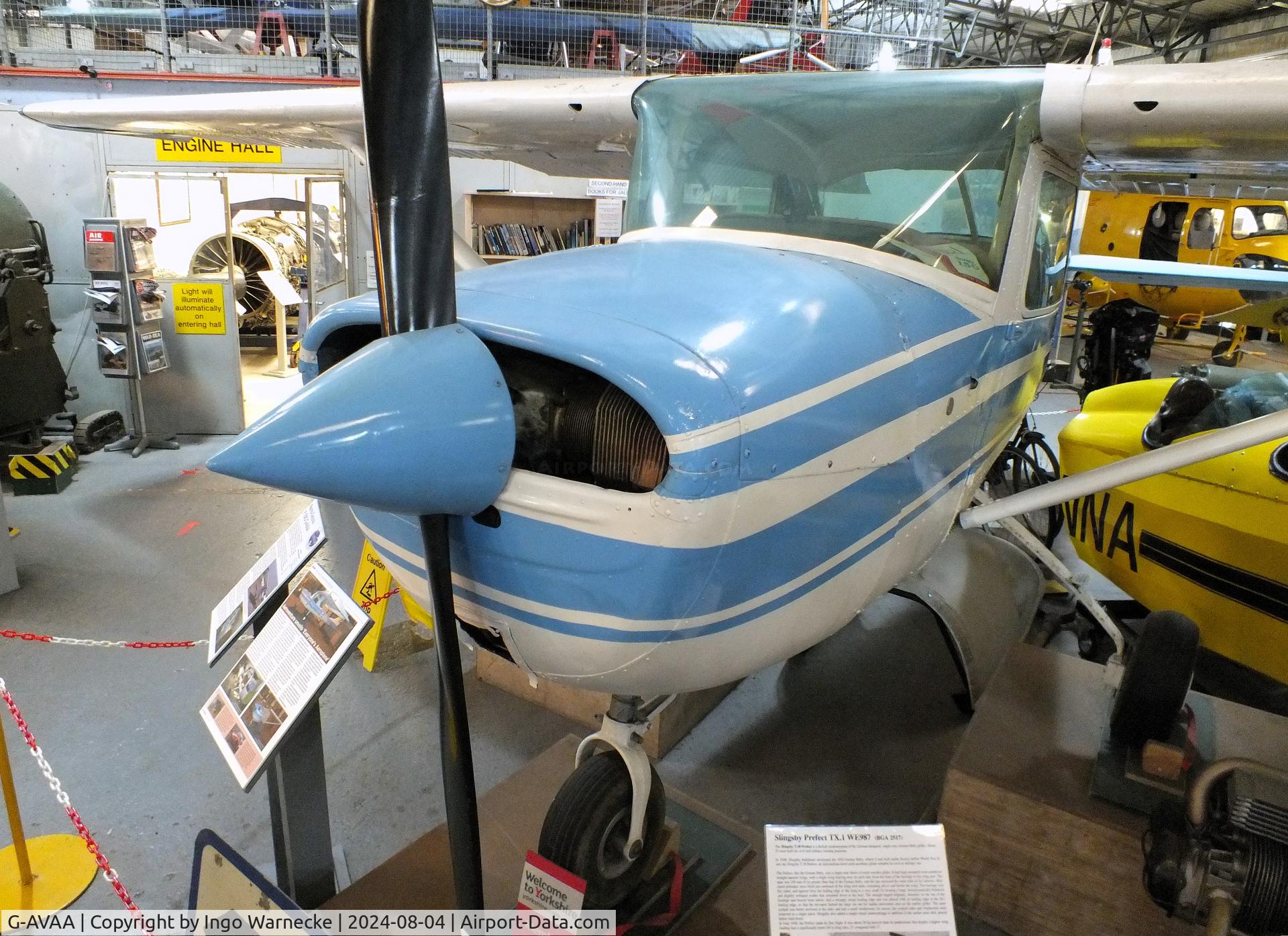 G-AVAA, 1967 Reims F150G C/N 0164, Cessna (Reims) F150G at the Aeroventure South Yorkshire Aircraft Museum, Doncaster