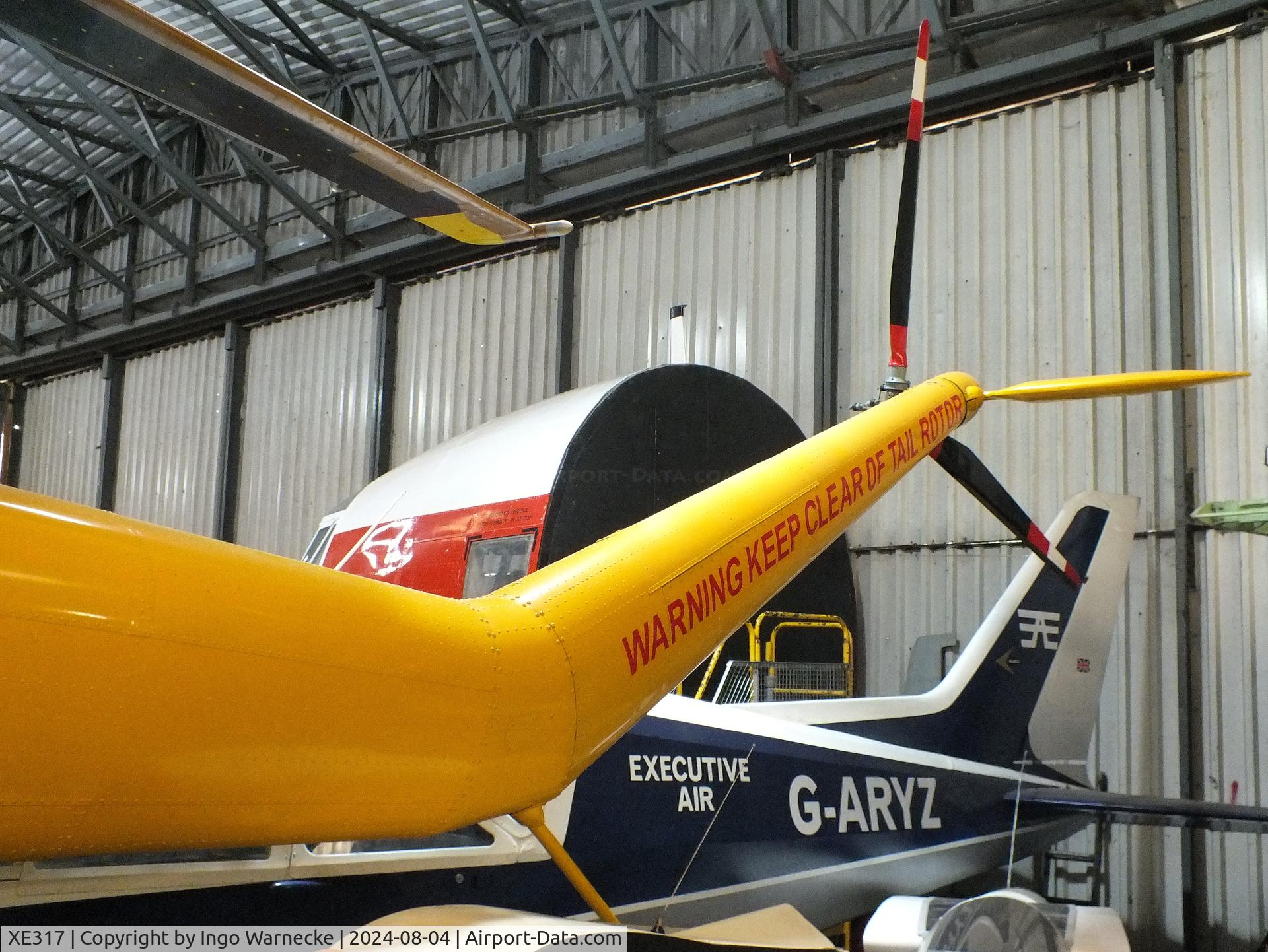 XE317, Bristol 171 Sycamore HR.14 C/N 13198, Bristol 171 Sycamore HR14 at the Aeroventure South Yorkshire Aircraft Museum, Doncaster