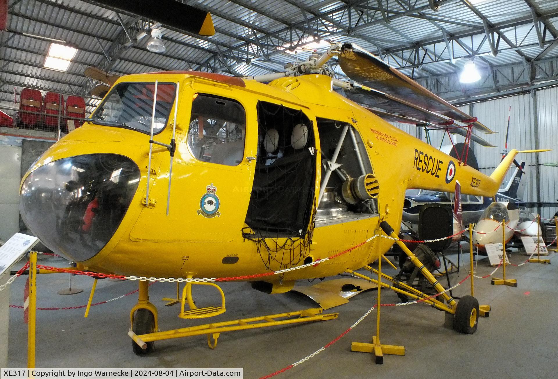 XE317, Bristol 171 Sycamore HR.14 C/N 13198, Bristol 171 Sycamore HR14 at the Aeroventure South Yorkshire Aircraft Museum, Doncaster