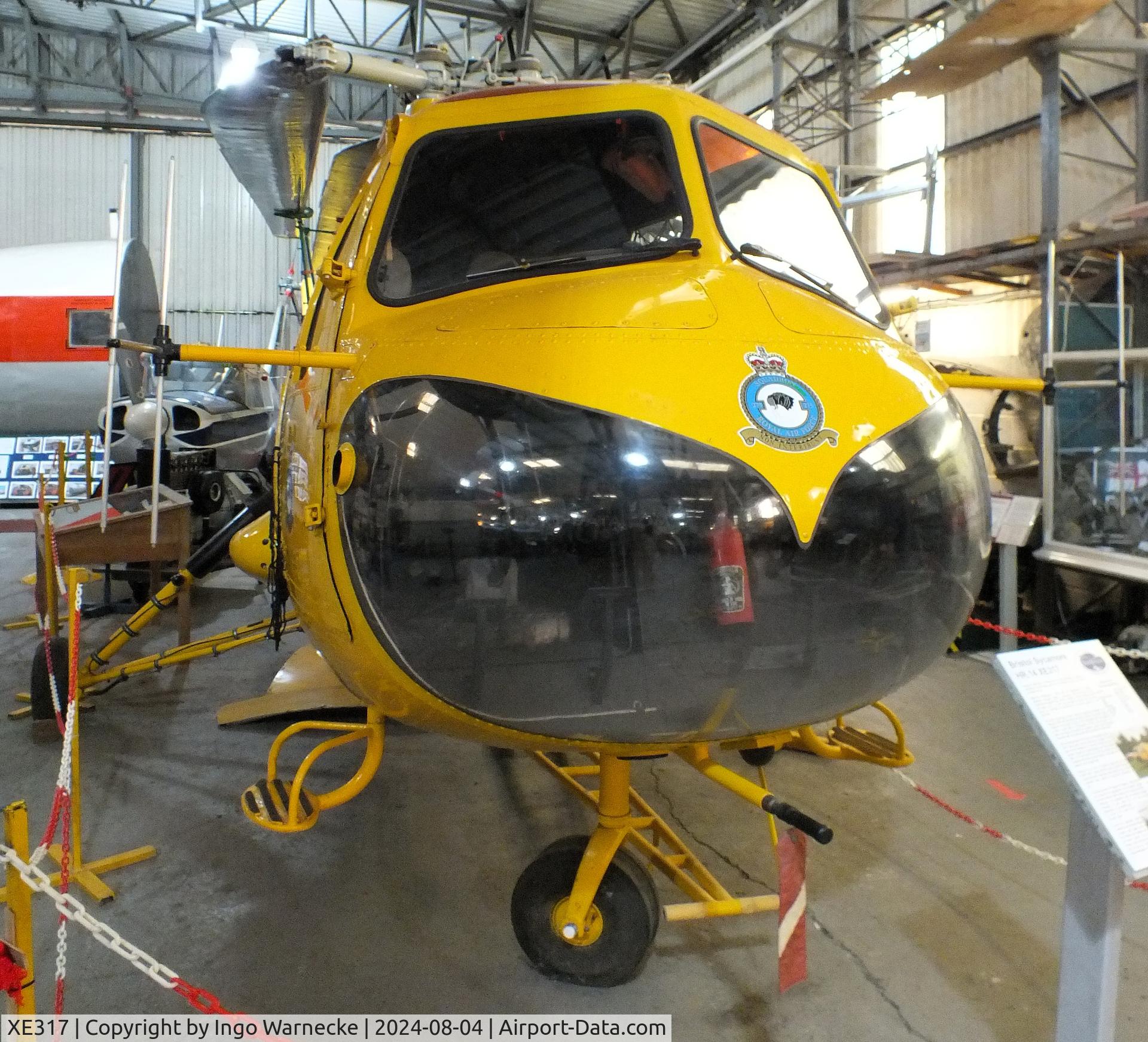 XE317, Bristol 171 Sycamore HR.14 C/N 13198, Bristol 171 Sycamore HR14 at the Aeroventure South Yorkshire Aircraft Museum, Doncaster
