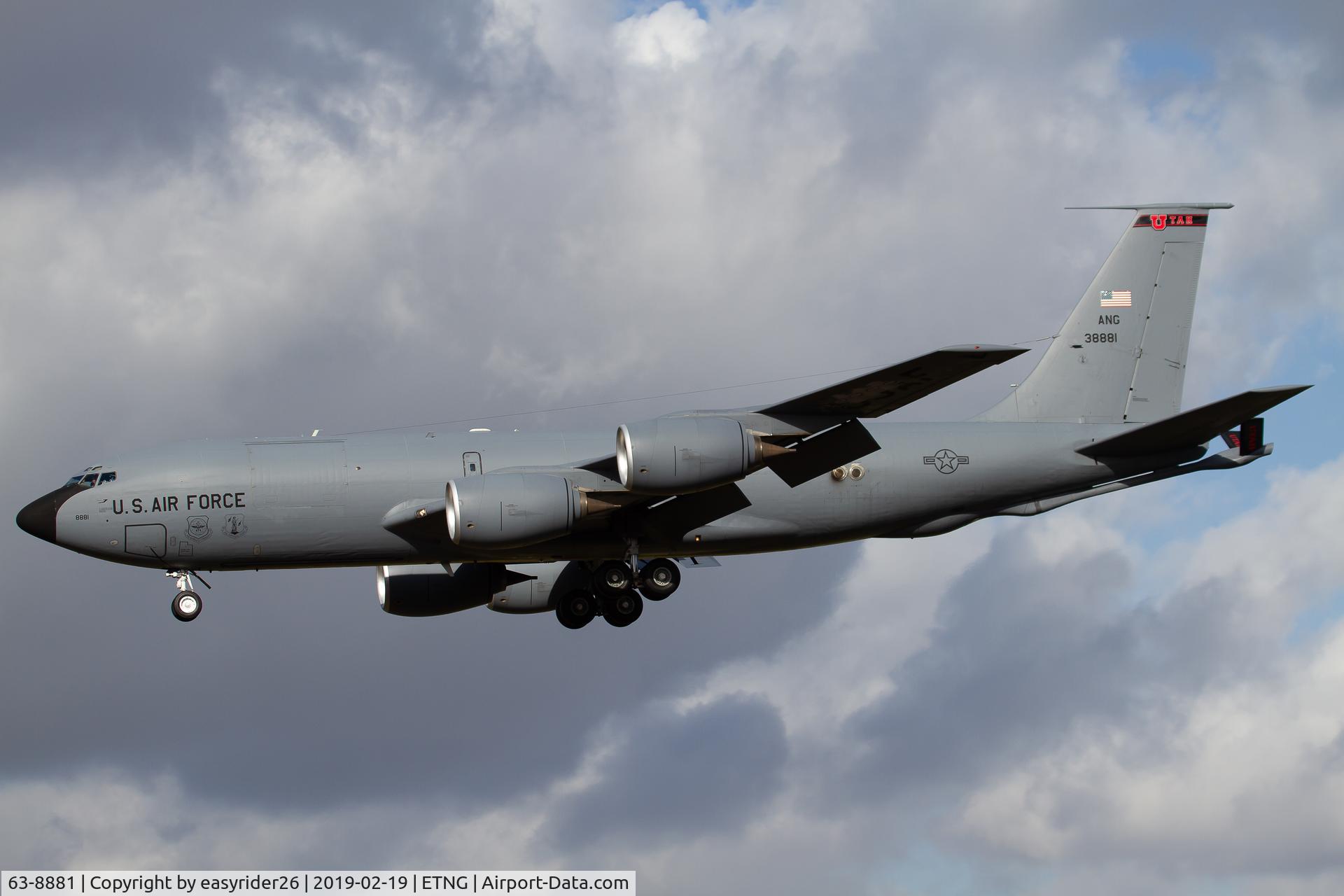 63-8881, 1963 Boeing KC-135R Stratotanker C/N 18729, Final on ETNG