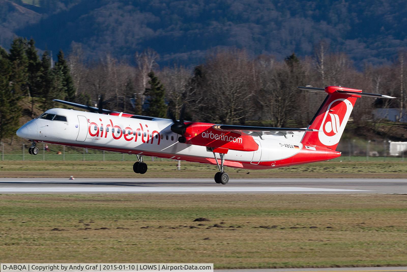 D-ABQA, 2008 De Havilland Canada DHC-8-402Q Dash 8 C/N 4223, Air Berlin DHC8-400