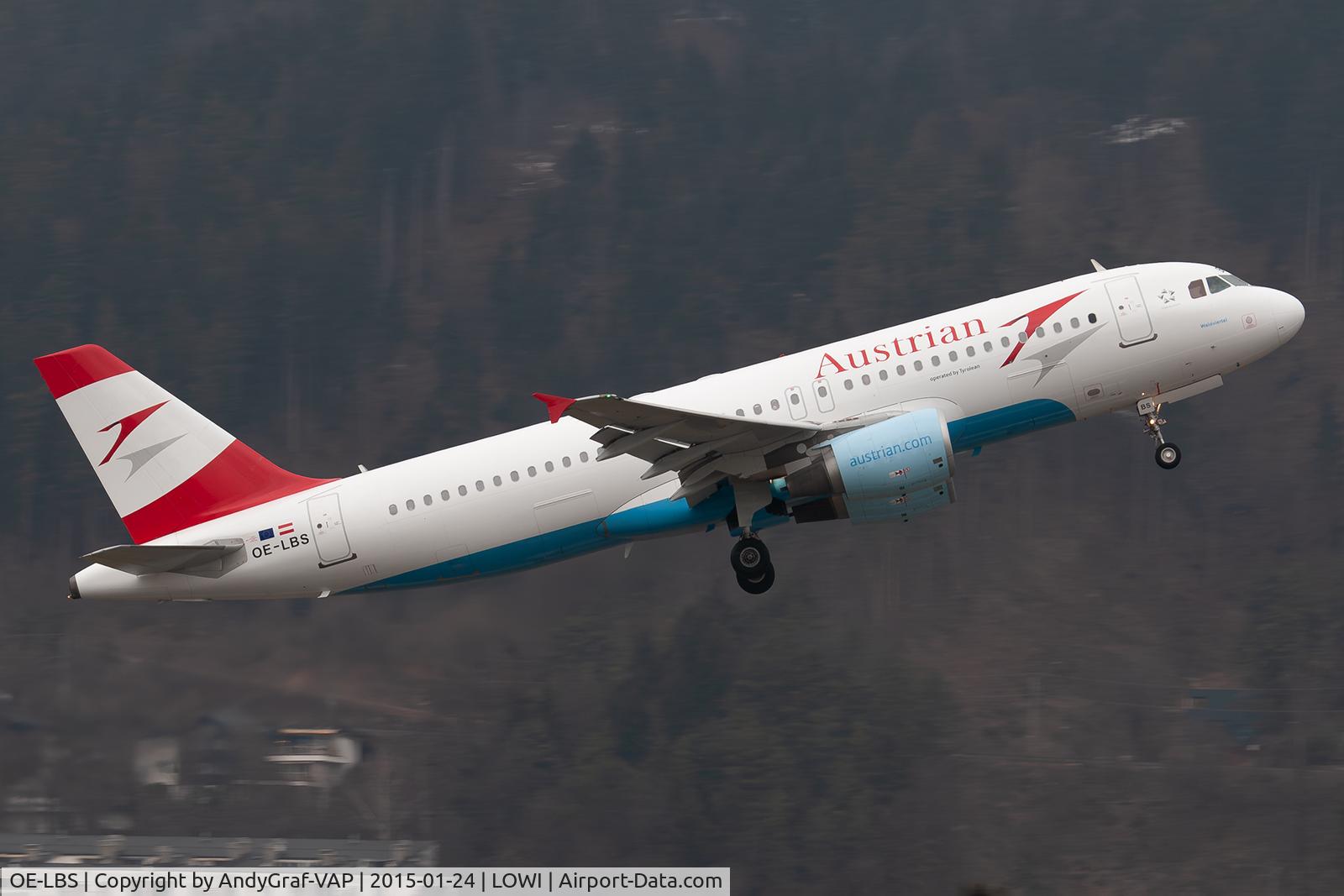 OE-LBS, 2000 Airbus A320-214 C/N 1189, Austrian A320