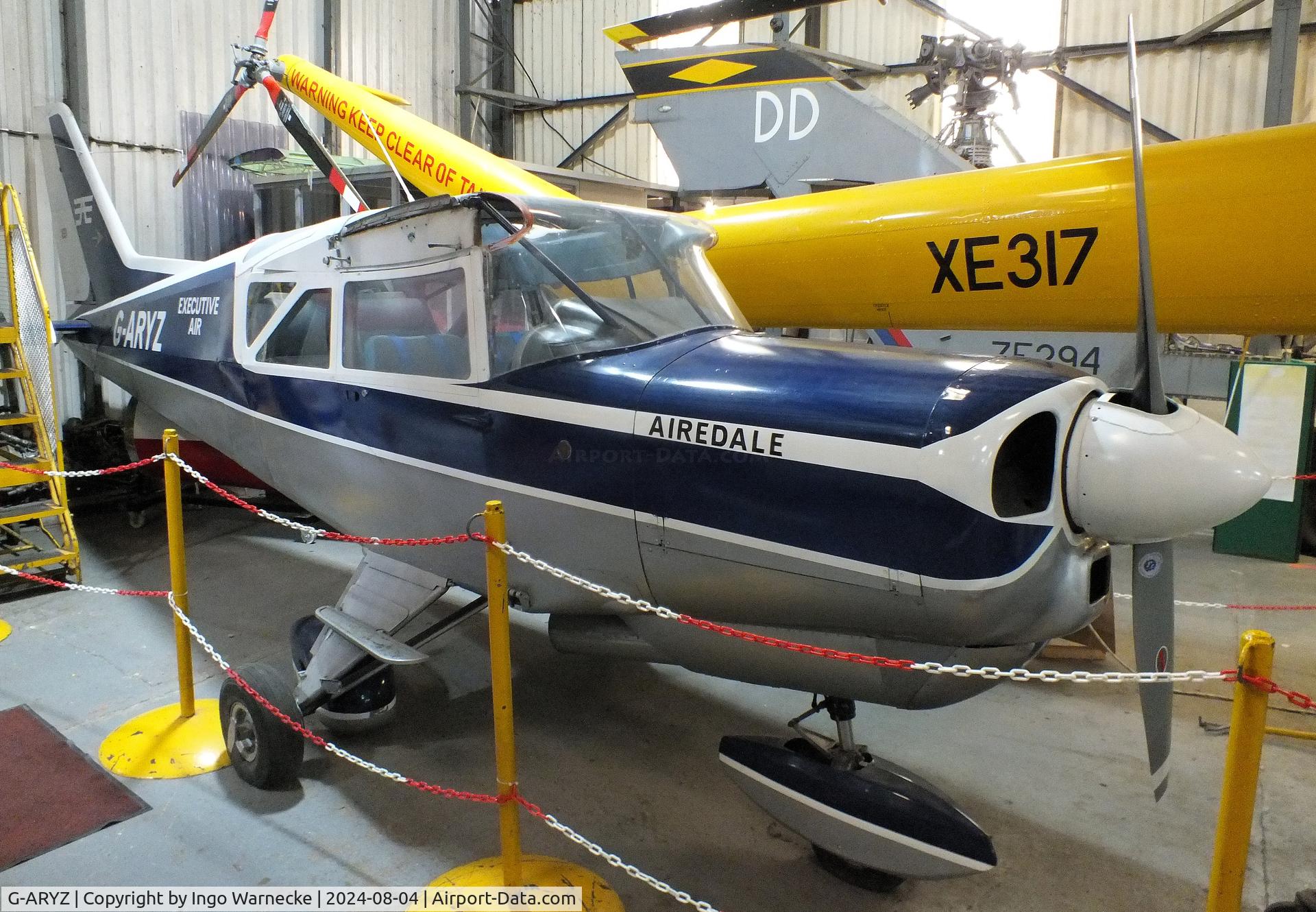G-ARYZ, 1962 Beagle A-109 Airdale C/N B.512, Beagle A.109 Airedale (wings dismounted) at the Aeroventure South Yorkshire Aircraft Museum, Doncaster