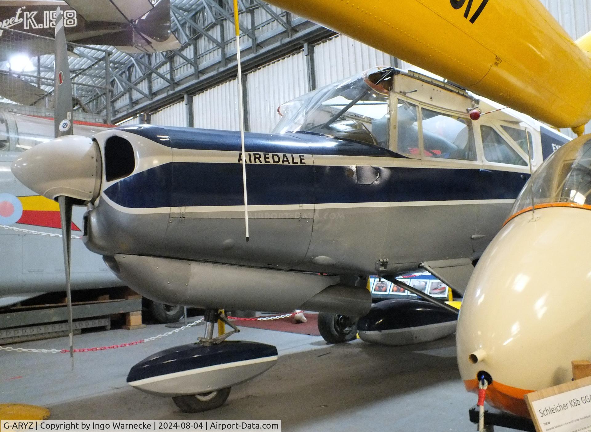 G-ARYZ, 1962 Beagle A-109 Airdale C/N B.512, Beagle A.109 Airedale (wings dismounted) at the Aeroventure South Yorkshire Aircraft Museum, Doncaster