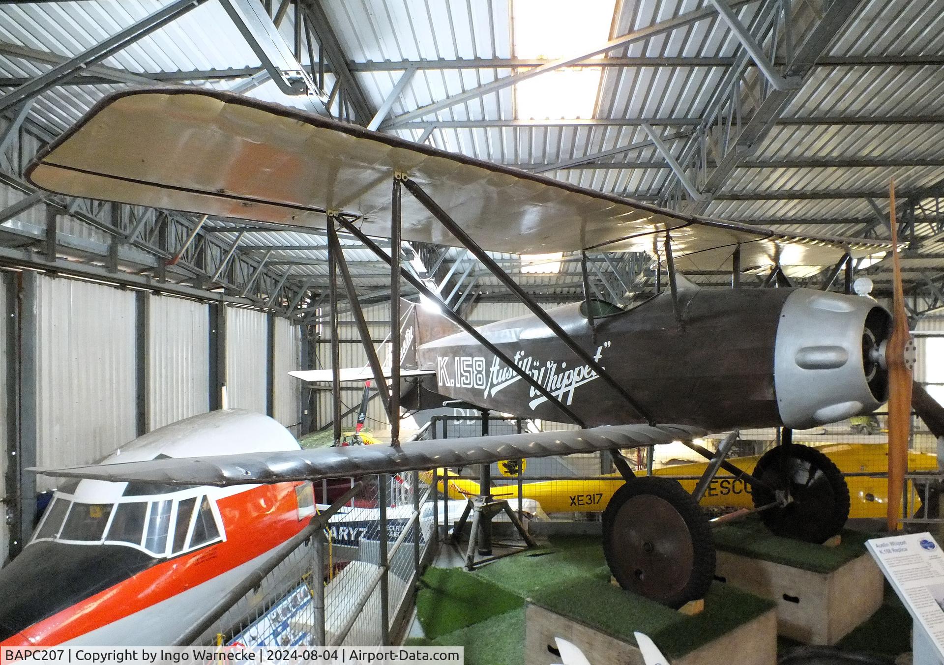 BAPC207, 1993 Austin Whippet Replica C/N BAPC-207, Austin Whippet replica at the Aeroventure South Yorkshire Aircraft Museum, Doncaster