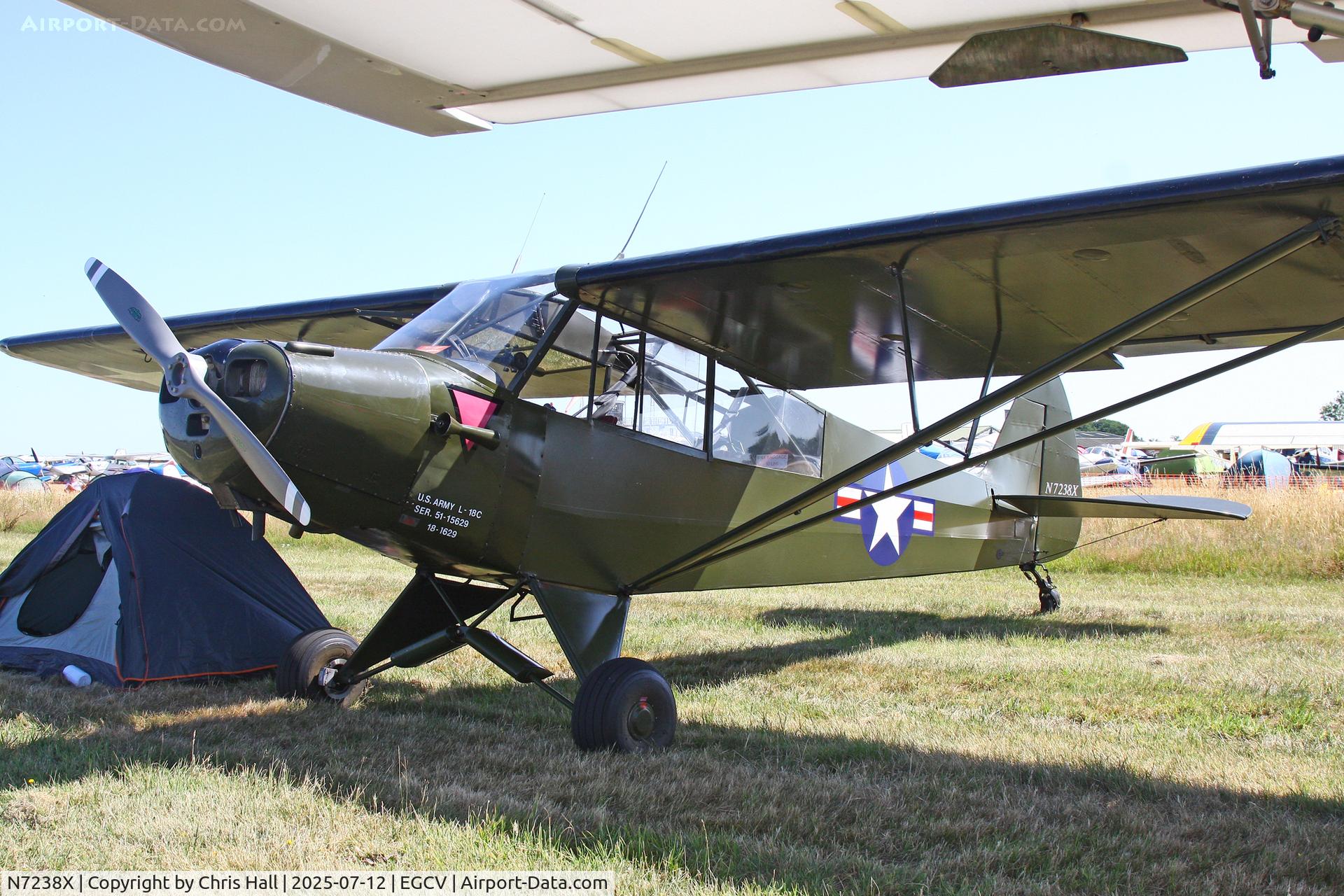 N7238X, 1951 Piper L-18C Super Cub (PA-18-95) C/N 18-1629, Sleapkosh 2025