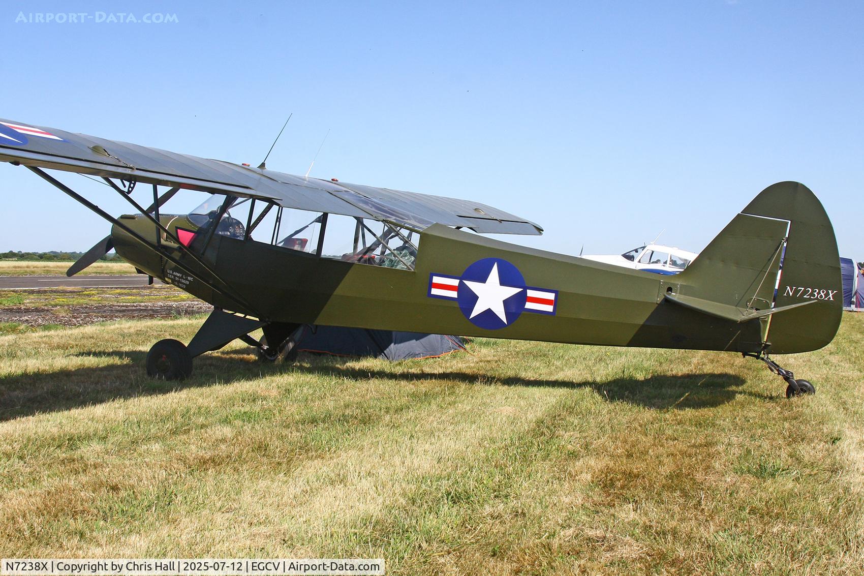 N7238X, 1951 Piper L-18C Super Cub (PA-18-95) C/N 18-1629, Sleapkosh 2025