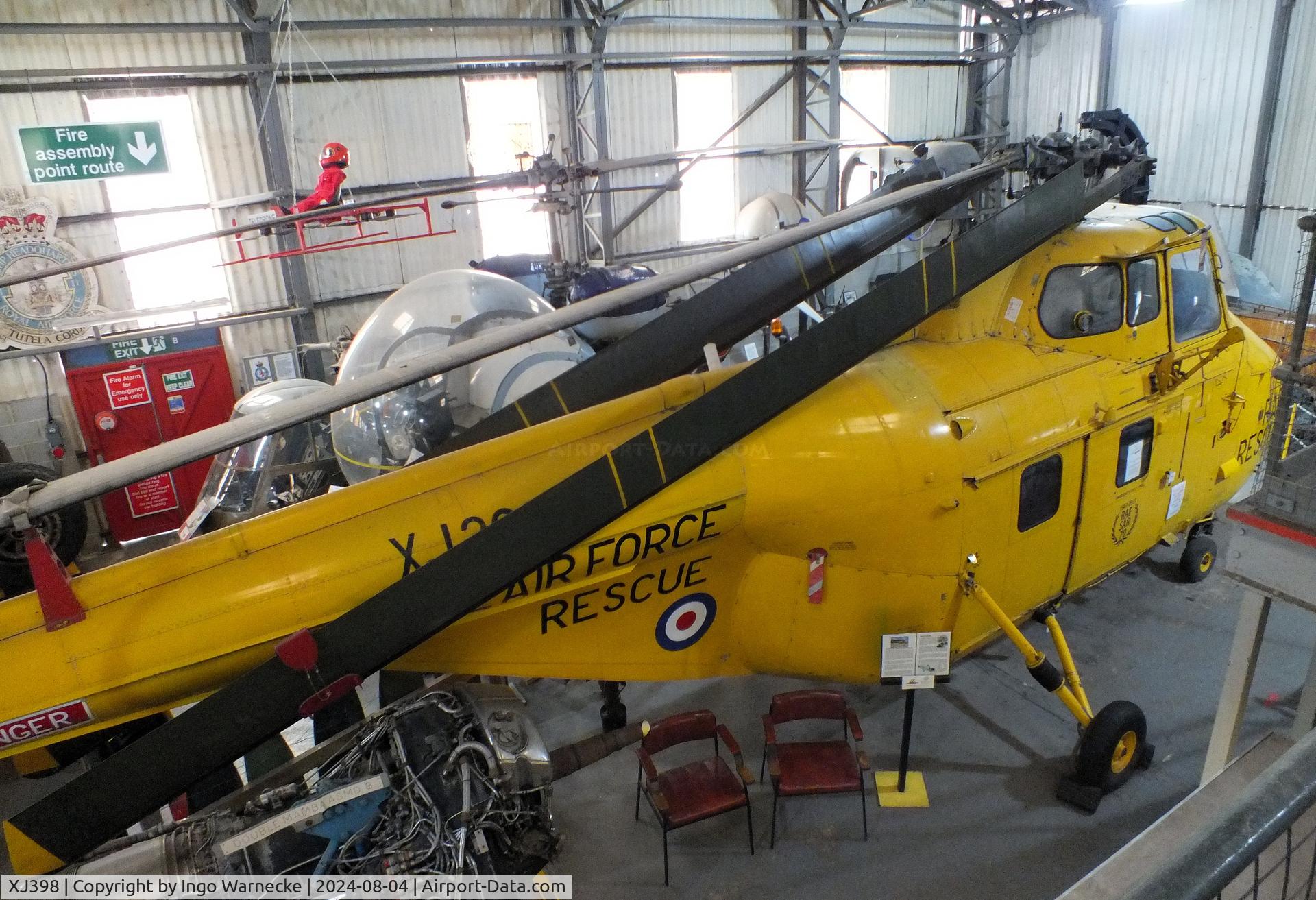 XJ398, 1955 Westland S.55 Whirlwind Series 3 C/N WA386, Westland Whirlwind HAR10 at the Aeroventure South Yorkshire Aircraft Museum, Doncaster