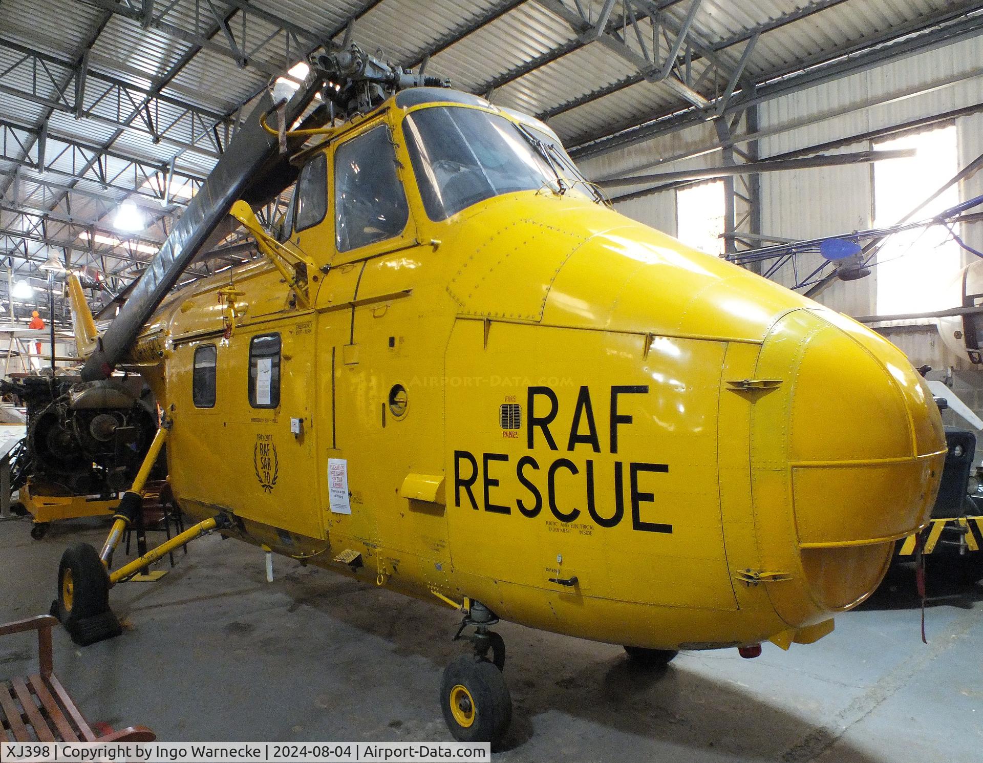 XJ398, 1955 Westland S.55 Whirlwind Series 3 C/N WA386, Westland Whirlwind HAR10 at the Aeroventure South Yorkshire Aircraft Museum, Doncaster