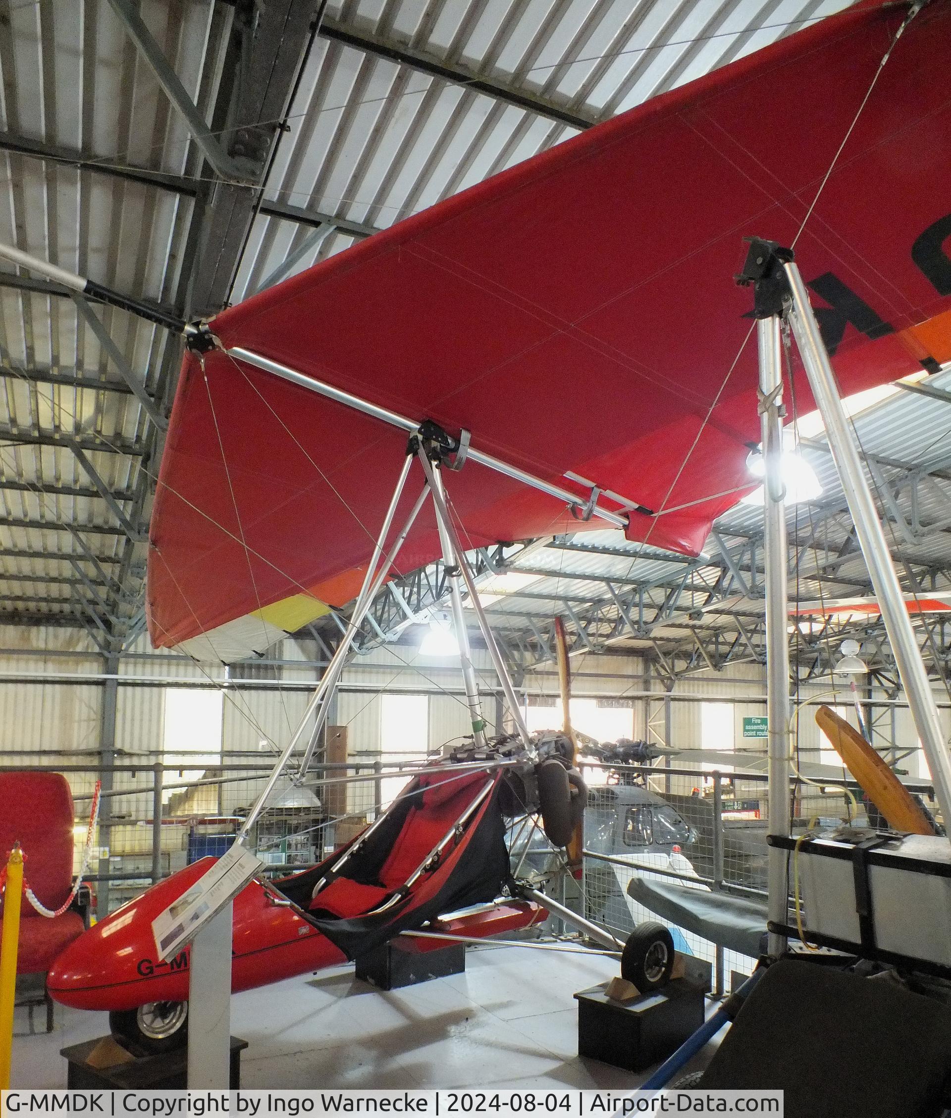 G-MMDK, 1983 Flexiform Sky Sails STRIKER/TRI-FLYER C/N 18116883, Mainair Merlin at the Aeroventure South Yorkshire Aircraft Museum, Doncaster
