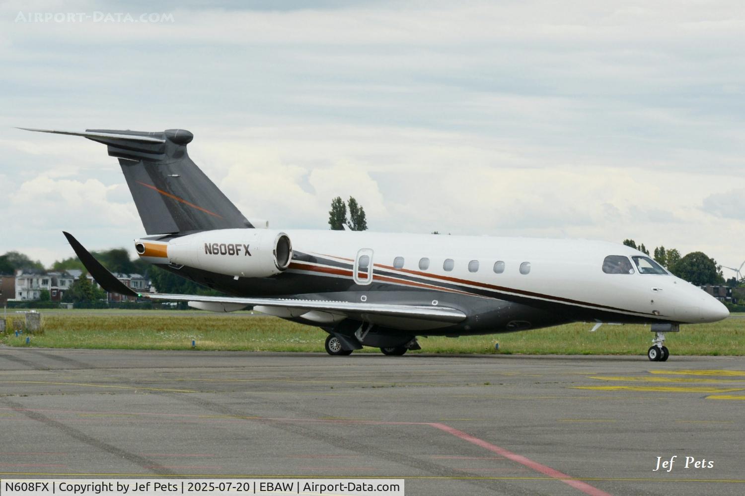 N608FX, 2024 Embraer EMB-550 Praetor 600 C/N 55020209, At Antwerp Airport.