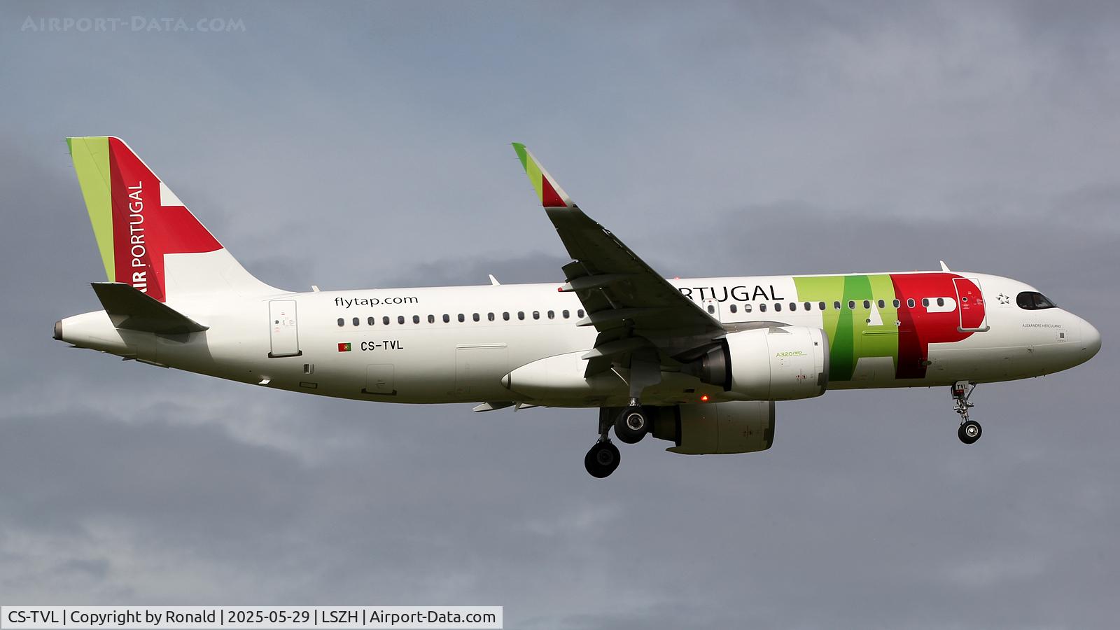 CS-TVL, 2023 Airbus A320-251N C/N 11813, at zrh