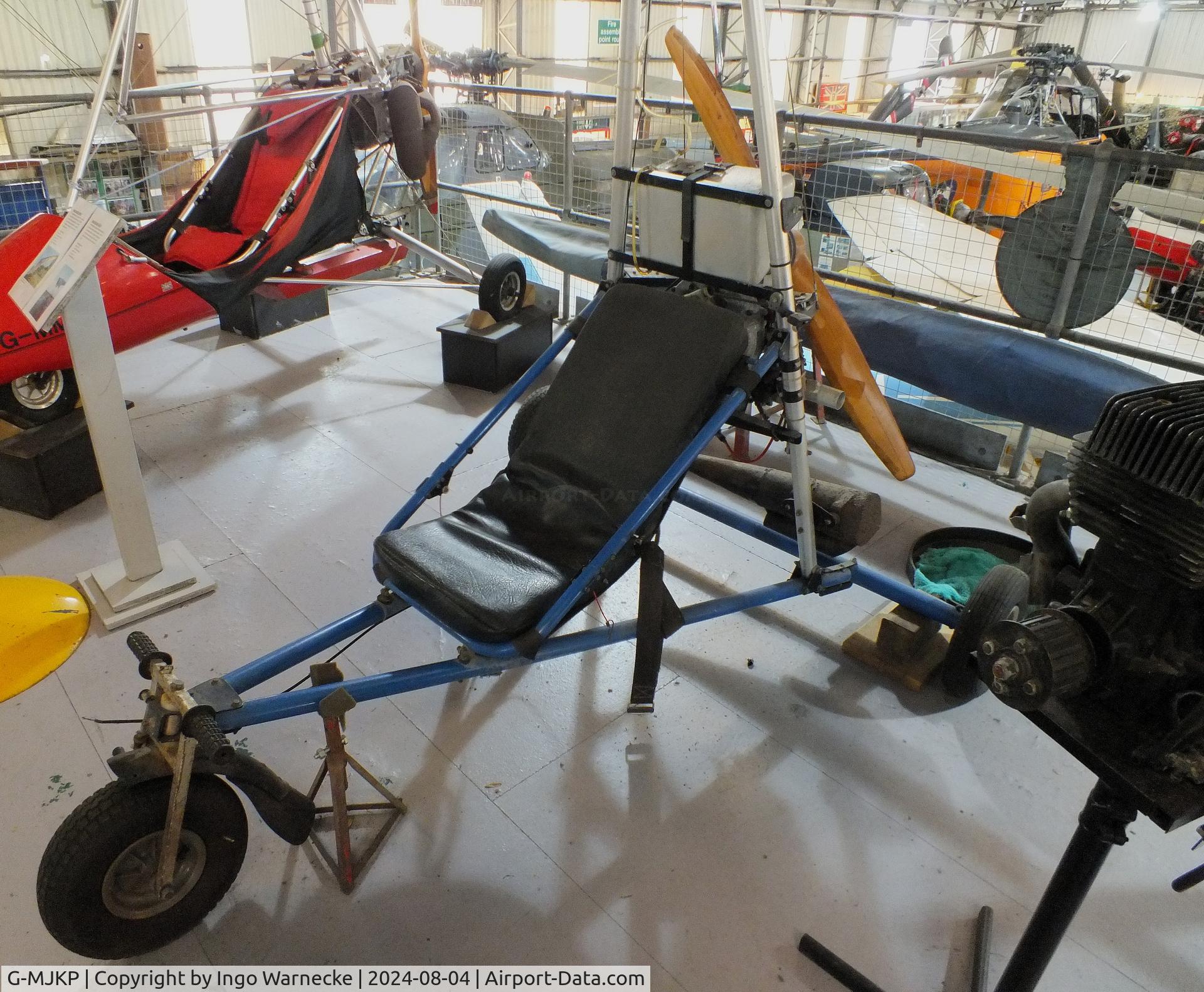 G-MJKP, Hiway Hang Gliders Ltd SUPER SCORPION/SKY-TRIKE C/N PEB-01, Hiway Skytrike (minus wing) at the Aeroventure South Yorkshire Aircraft Museum, Doncaster