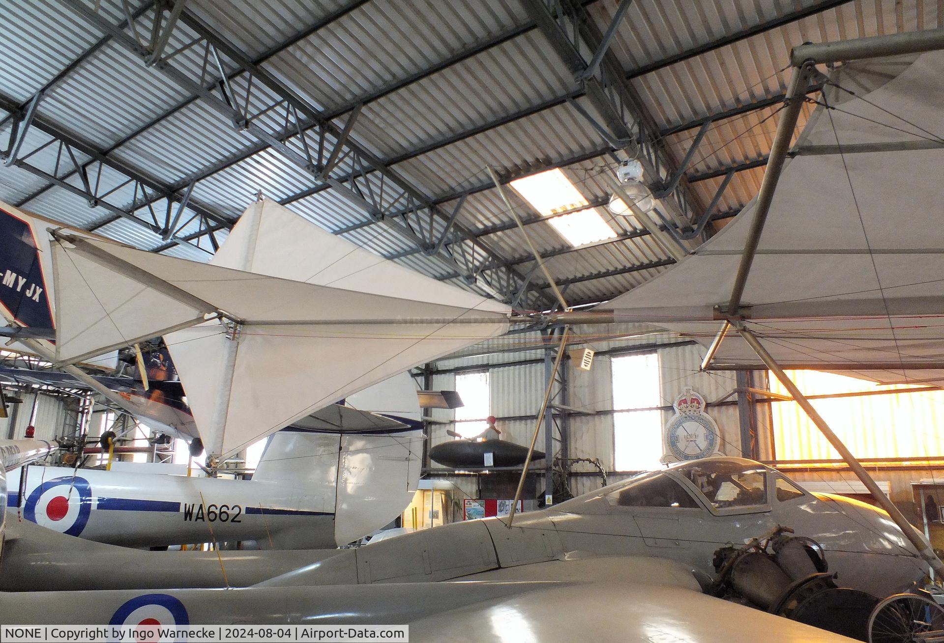 NONE, 2003 Andy White/BAe/RAeS Brough Cayley Flyer C/N 01, Andy White/BAe/RAeS Brough Cayley Flyer (replica of Cayley's Glider of 1853, built with modern materials/processes but the same planform/basic design, flown several times the following years) at the Aeroventure South Yorkshire Aircraft Museum, Doncaster