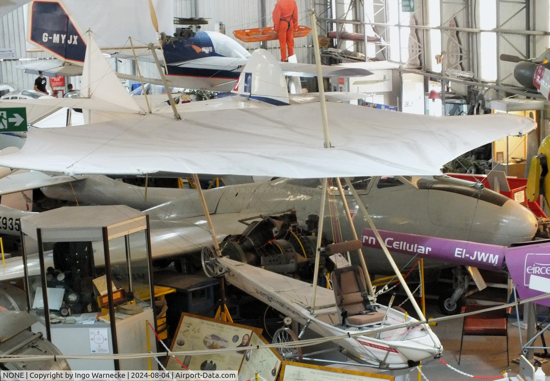NONE, 2003 Andy White/BAe/RAeS Brough Cayley Flyer C/N 01, Andy White/BAe/RAeS Brough Cayley Flyer (replica of Cayley's Glider of 1853, built with modern materials/processes but the same planform/basic design, flown several times the following years) at the Aeroventure South Yorkshire Aircraft Museum, Doncaster