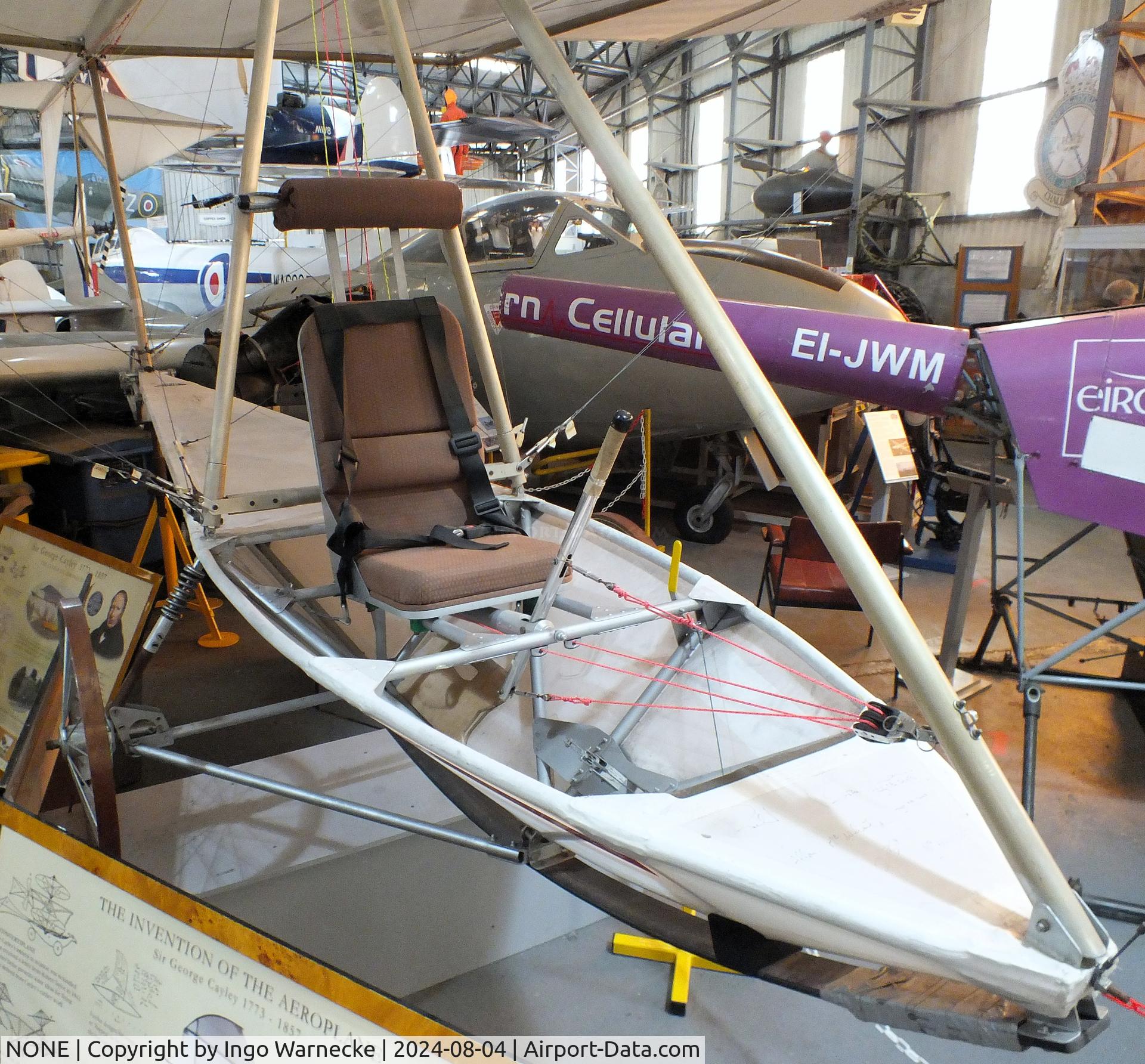 NONE, 2003 Andy White/BAe/RAeS Brough Cayley Flyer C/N 01, Andy White/BAe/RAeS Brough Cayley Flyer (replica of Cayley's Glider of 1853, built with modern materials/processes but the same planform/basic design, flown several times the following years) at the Aeroventure South Yorkshire Aircraft Museum, Doncaster