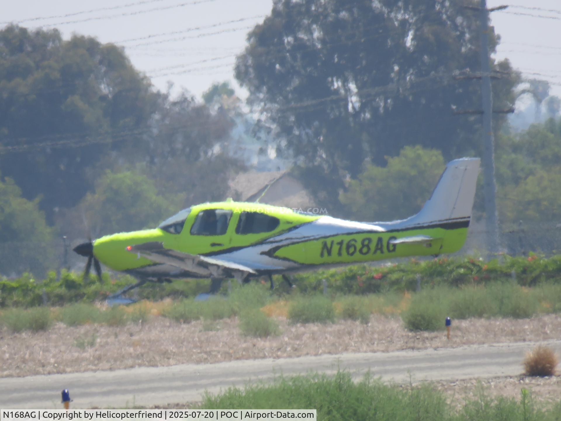 N168AG, 2024 Cirrus Design Corp. SR22T C/N 10211, Holding short of runway 26L