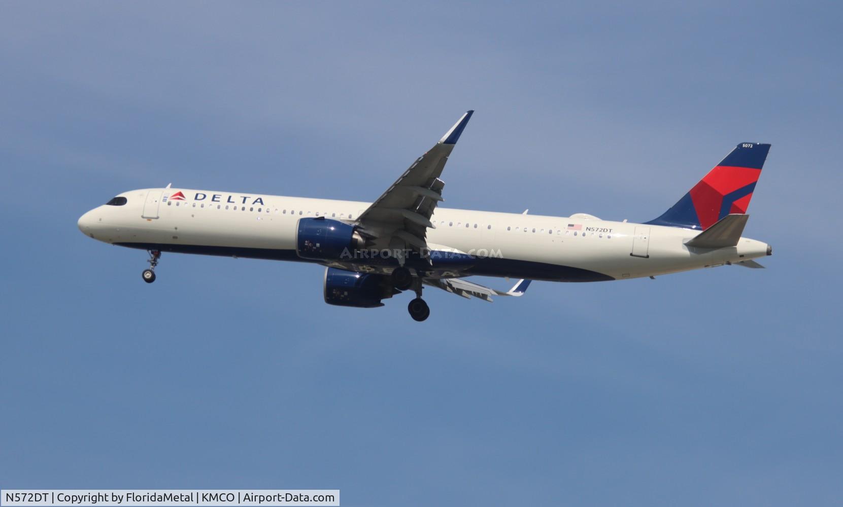 N572DT, 2024 Airbus A321-271NX C/N 11841, DAL A321N zx dtw-mco