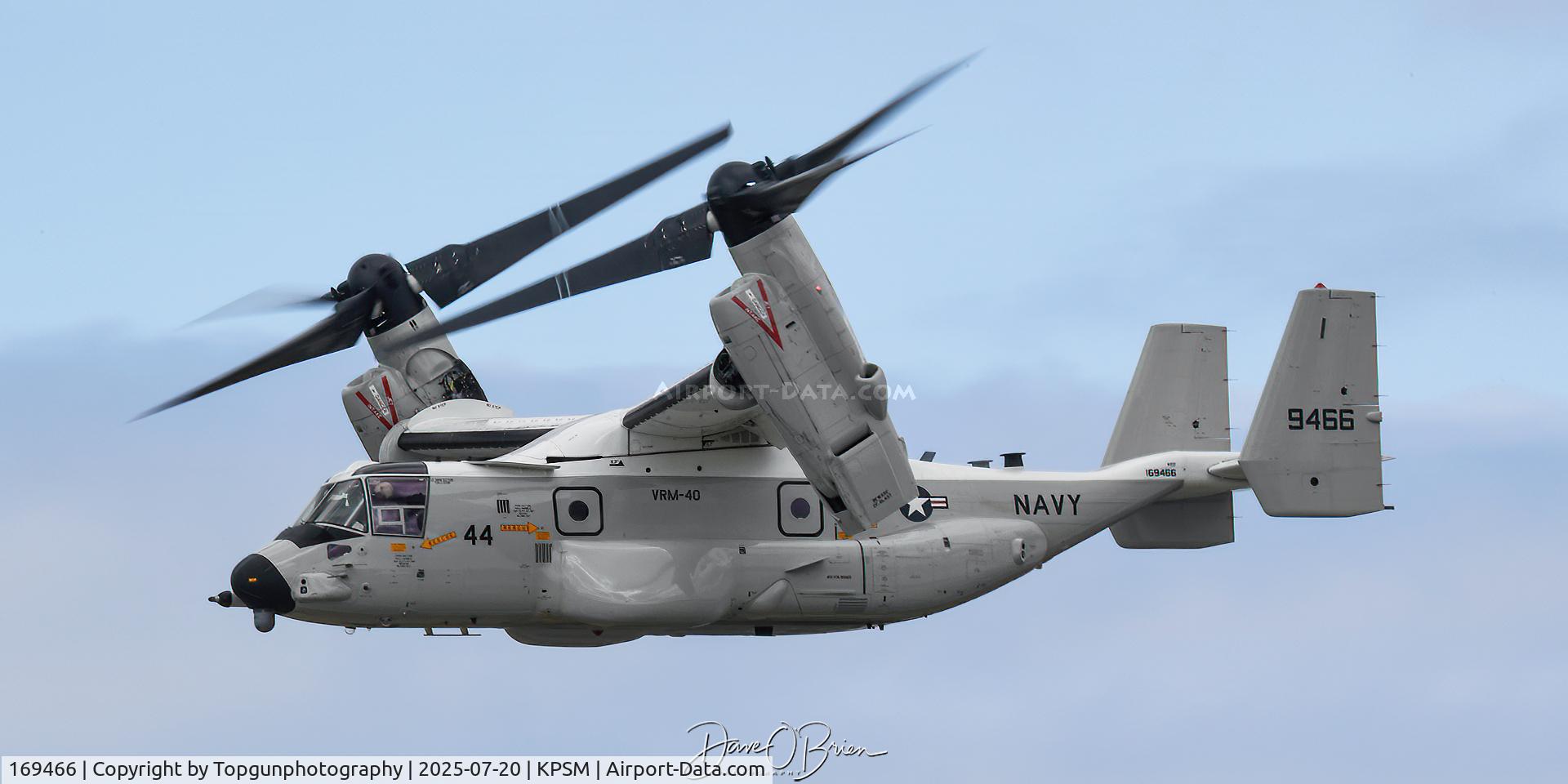 169466, Bell Boeing CMV-22B Osprey C/N D2032, BISON44 departing off RW16