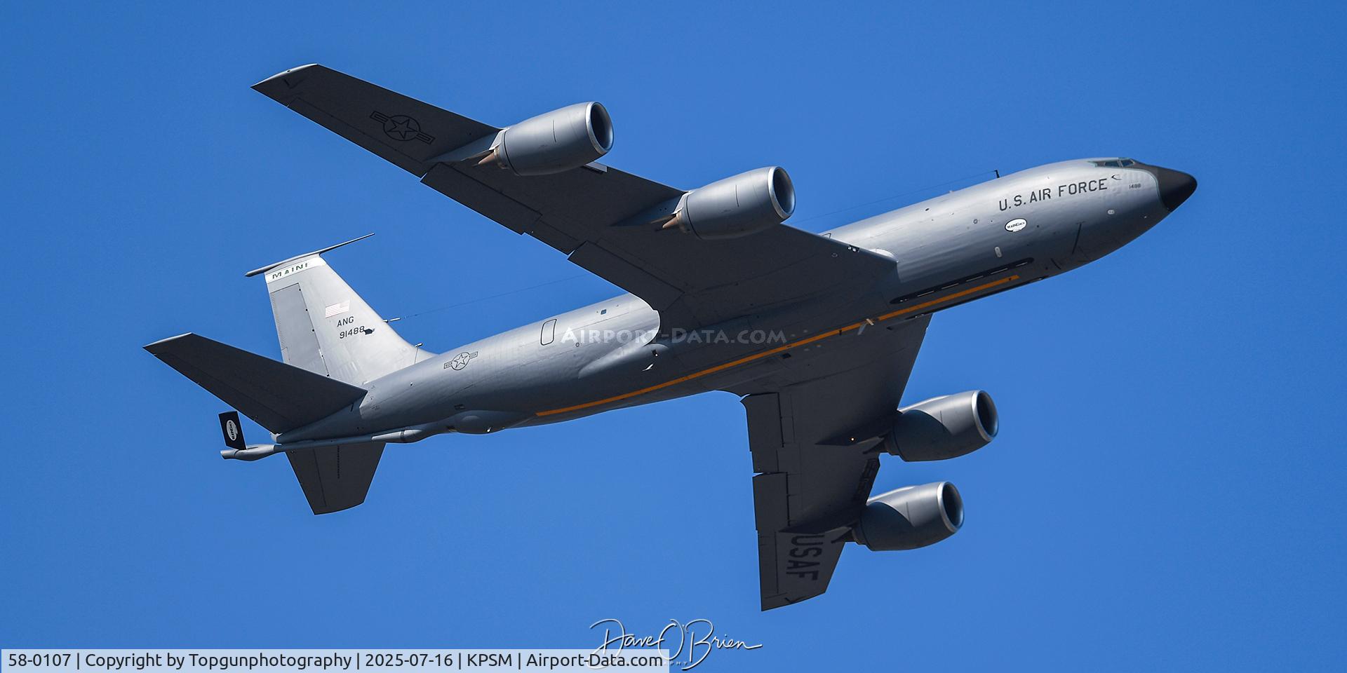 58-0107, 1958 Boeing KC-135E Stratotanker C/N 17852, 101st ARW   Bangor ANGB, ME