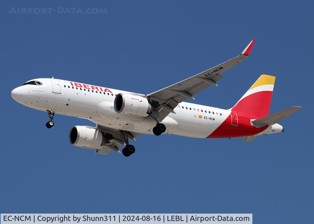 EC-NCM, 2019 Airbus A320-251N C/N 8781, Landing rwy 24R