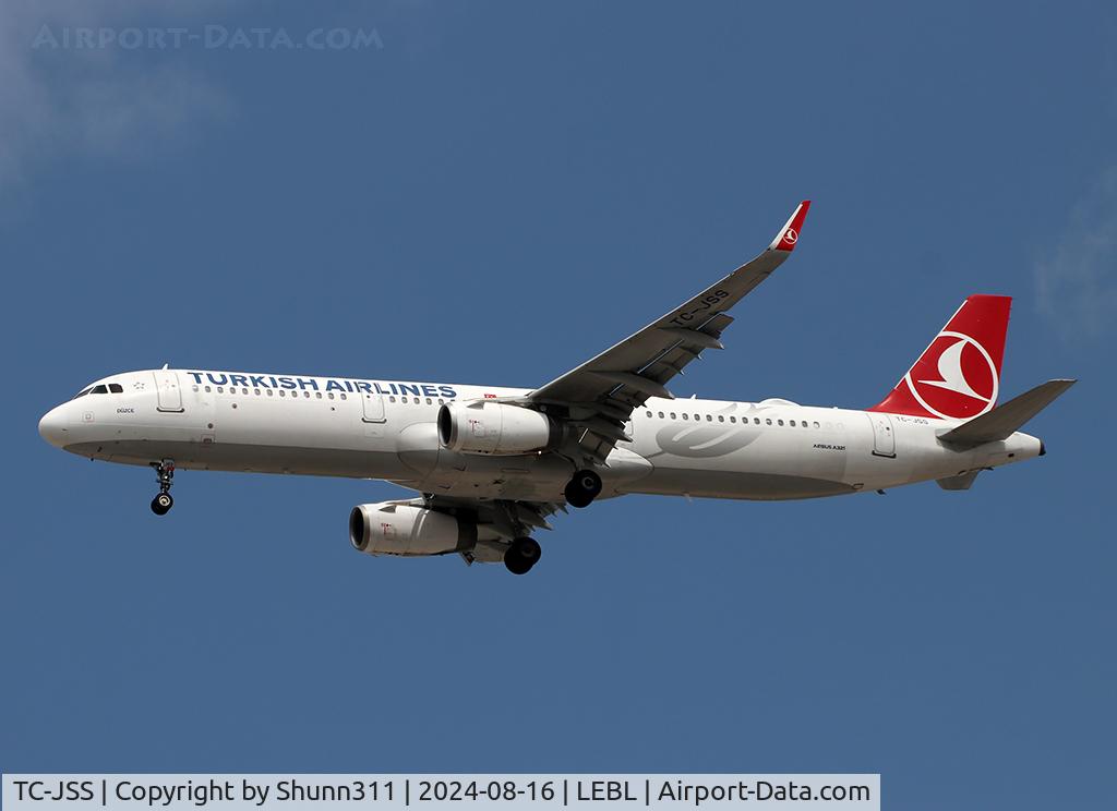 TC-JSS, 2015 Airbus A321-231 C/N 6657, Landing rwy 24R