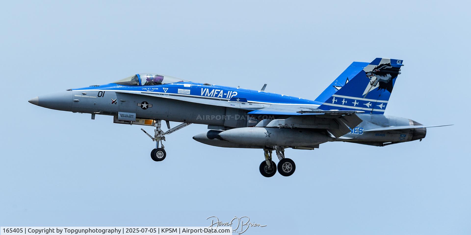 165405, McDonnell Douglas F/A-18C Hornet C/N 1436/C462, COWBOY22 RTB