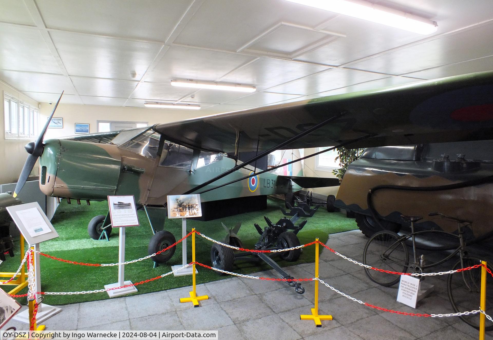 OY-DSZ, 1942 Taylorcraft Auster Plus D C/N 173, Taylorcraft Auster Plus D at the Aeroventure South Yorkshire Aircraft Museum, Doncaster