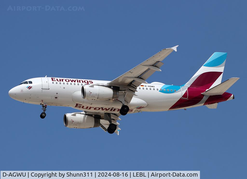D-AGWU, 2013 Airbus A319-132 C/N 5457, Landing rwy 24R