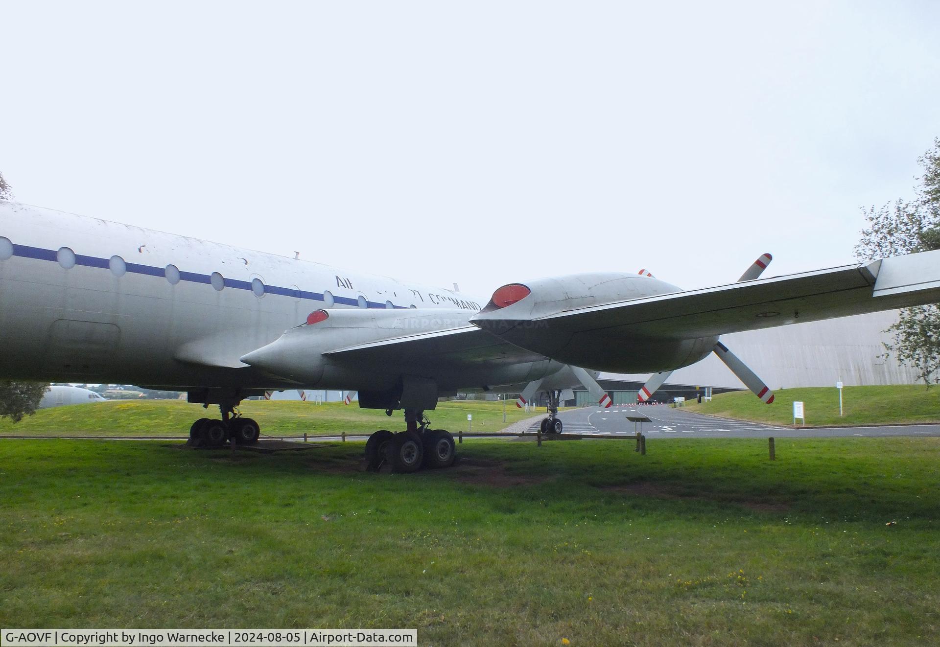 G-AOVF, 1958 Bristol 175 Britannia 312F C/N 13237, Bristol 175 Britannia 312F at the RAF Museum Cosford