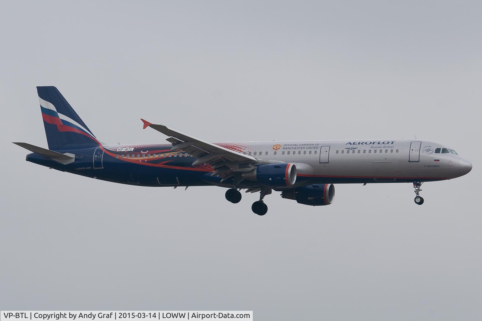VP-BTL, 2013 Airbus A321-211 C/N 5881, Aeroflot A321