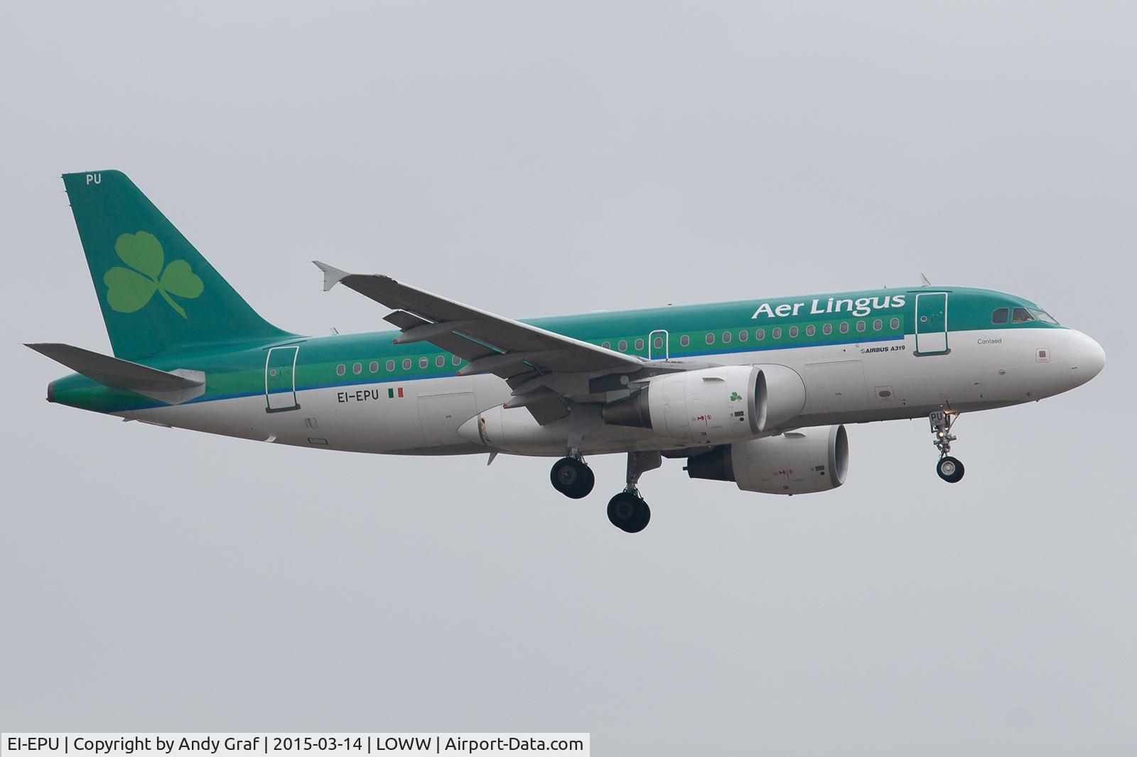 EI-EPU, 2007 Airbus A319-111 C/N 3102, Aer Lingus A319