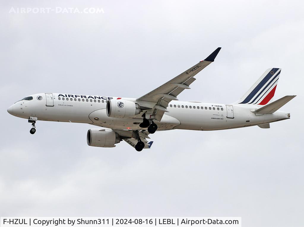 F-HZUL, 2022 Airbus A220-300 C/N 55174, Landing rwy 32R
