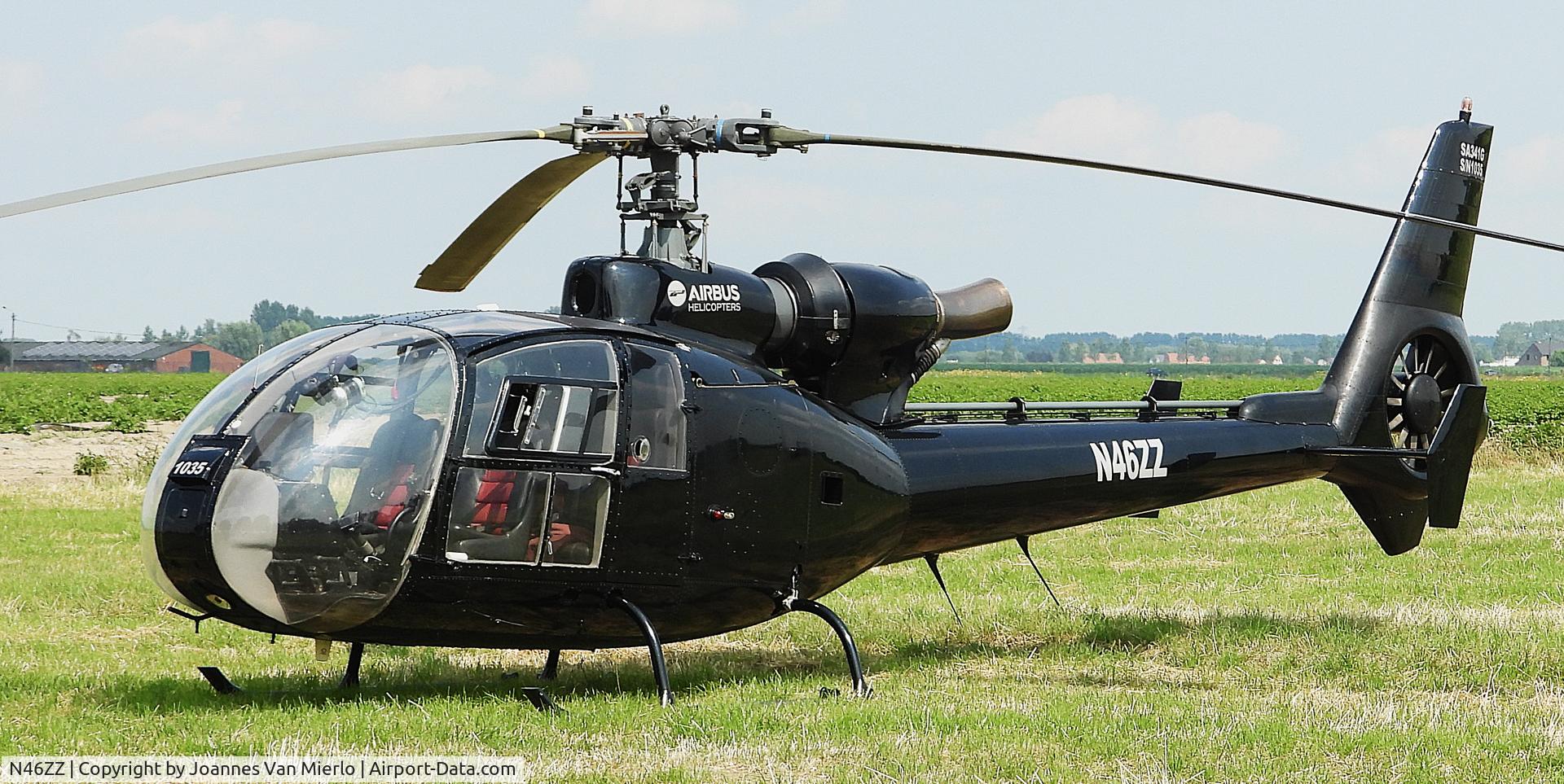 N46ZZ, 1973 Aérospatiale SA-341G Gazelle C/N 1035, Belgian heli event