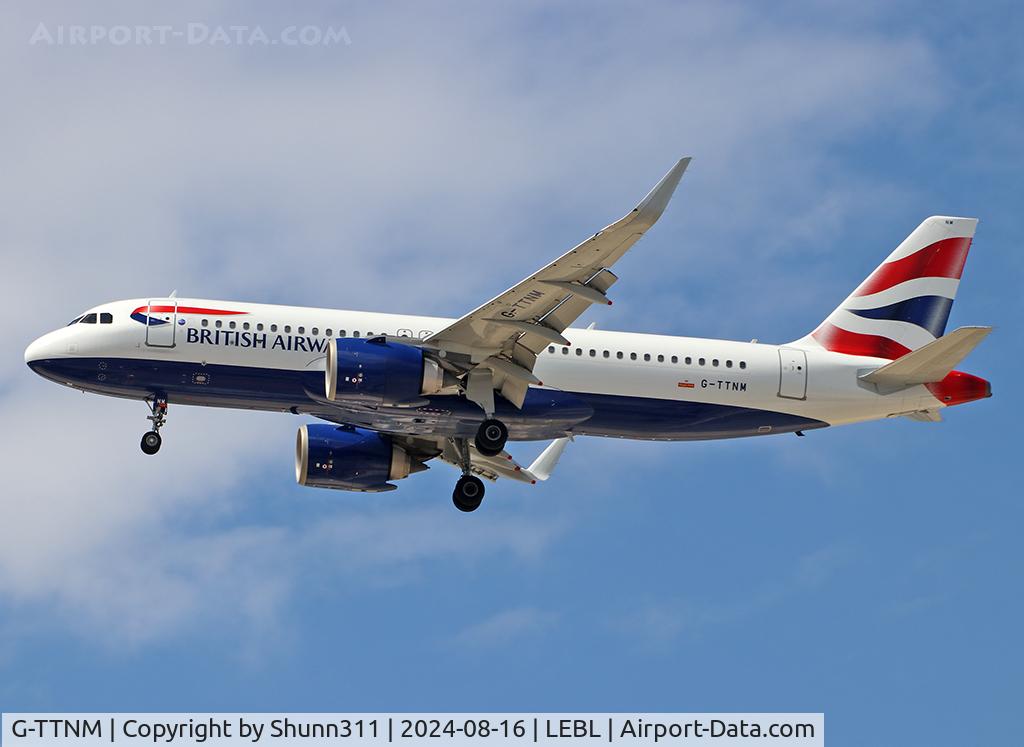 G-TTNM, 2020 Airbus A320-251N C/N 10144, Landing rwy 24R