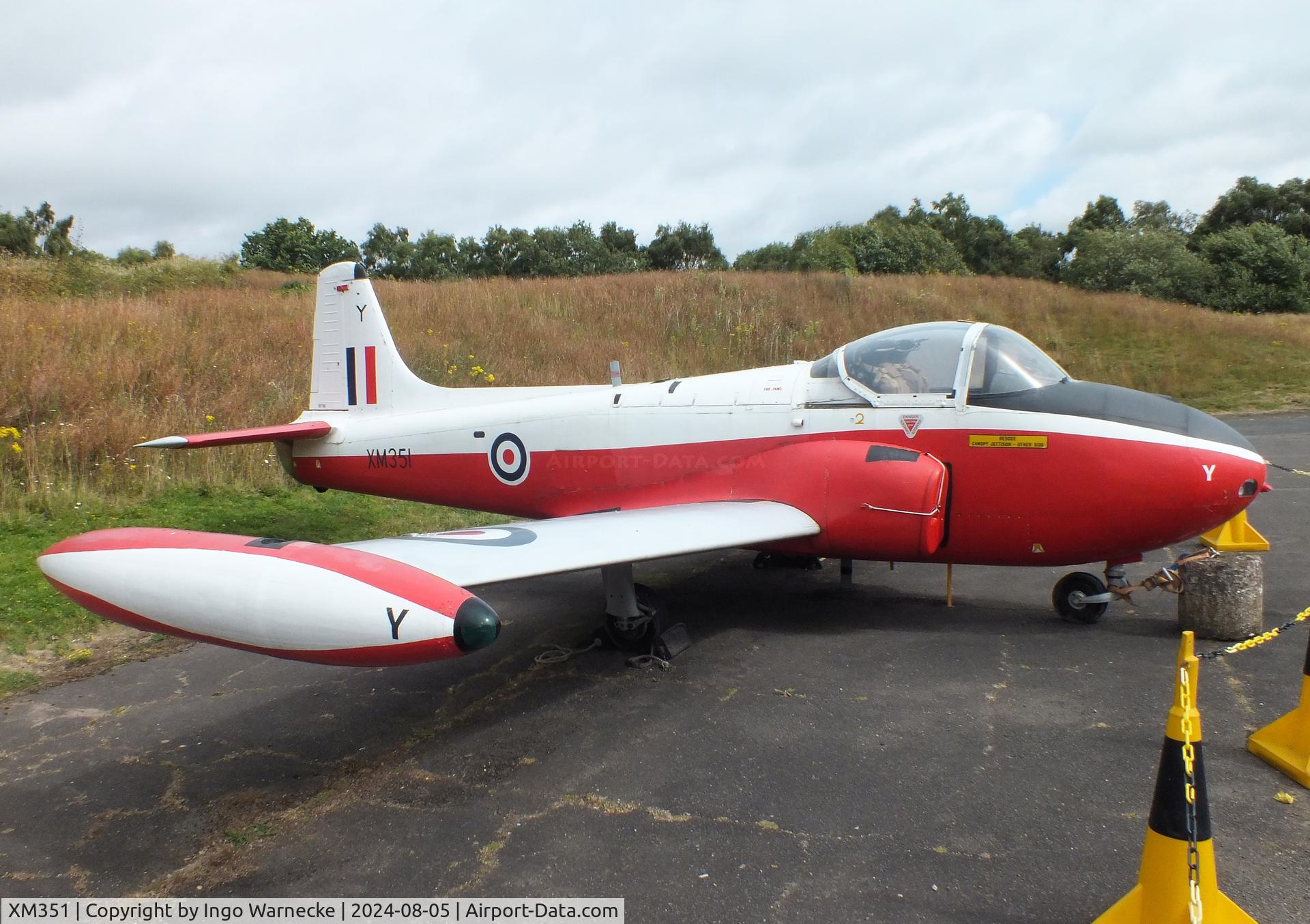 XM351, 1959 Hunting P-84 Jet Provost T.3 C/N PAC/W/6308, Hunting Percival P.84 Jet Provost T3 at the RAF Museum Cosford